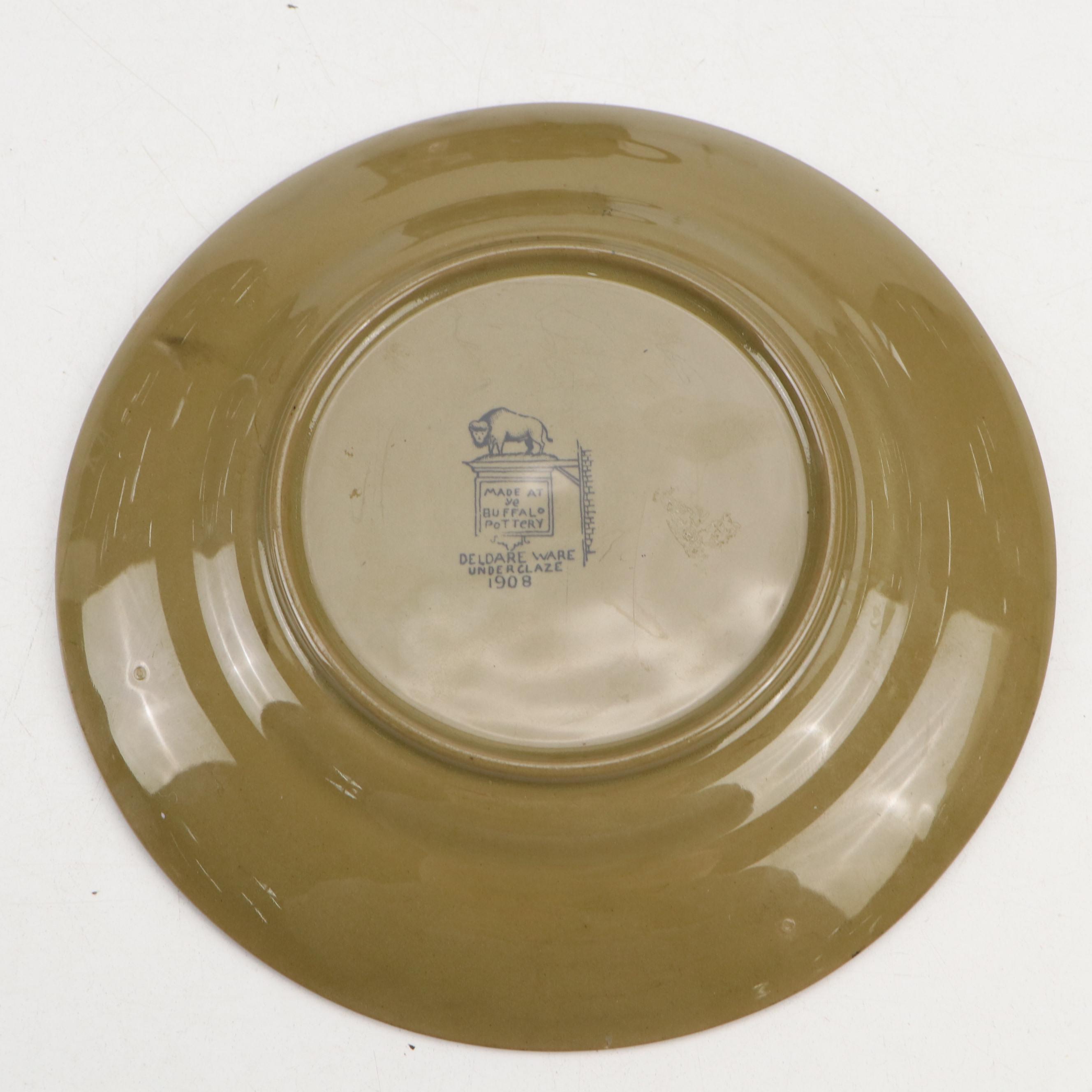 Buffalo Pottery Deldare Ware "The Fallowfield Hunt" Pitcher and Other Tableware