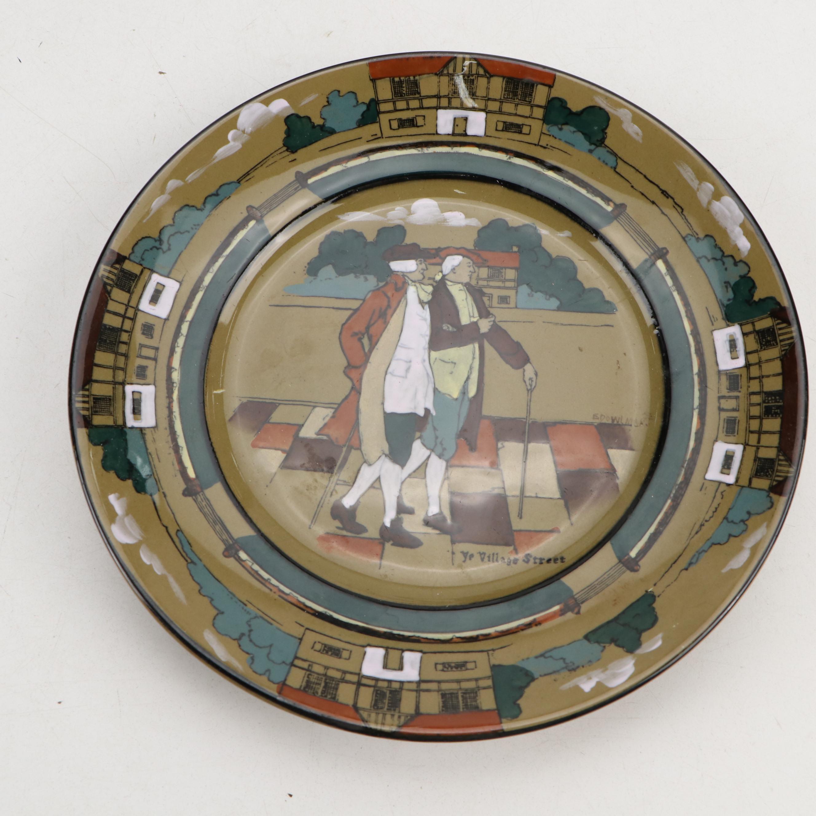 Buffalo Pottery Deldare Ware "The Fallowfield Hunt" Pitcher and Other Tableware