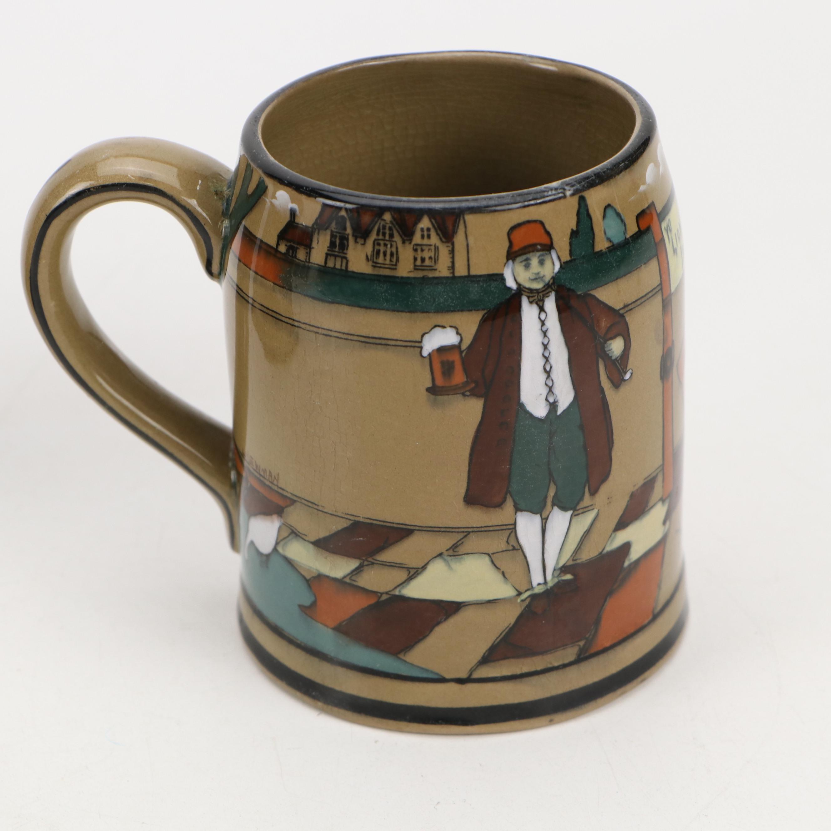 Buffalo Pottery Deldare Ware "The Fallowfield Hunt" Pitcher and Other Tableware
