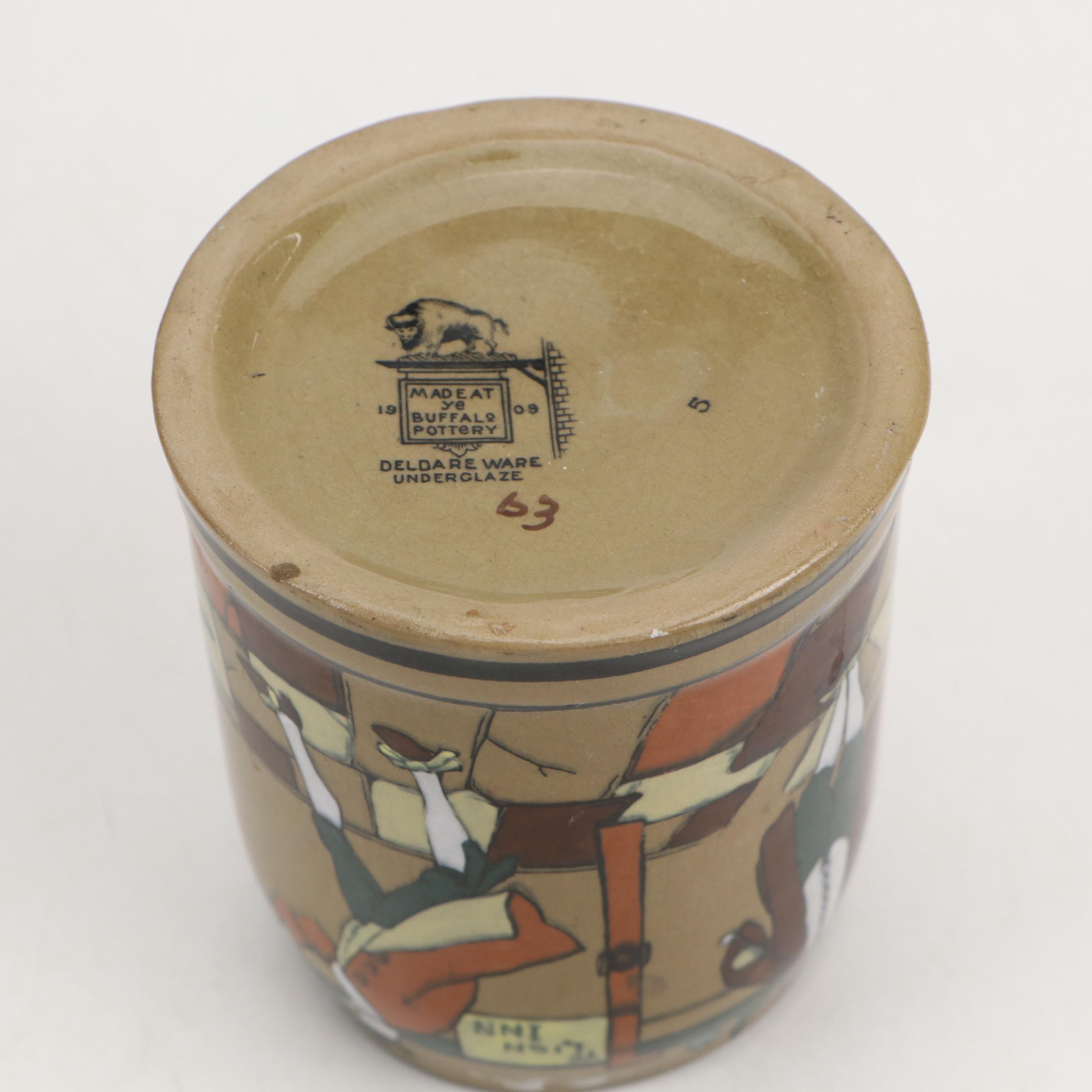 Buffalo Pottery Deldare Ware "The Fallowfield Hunt" Pitcher and Other Tableware