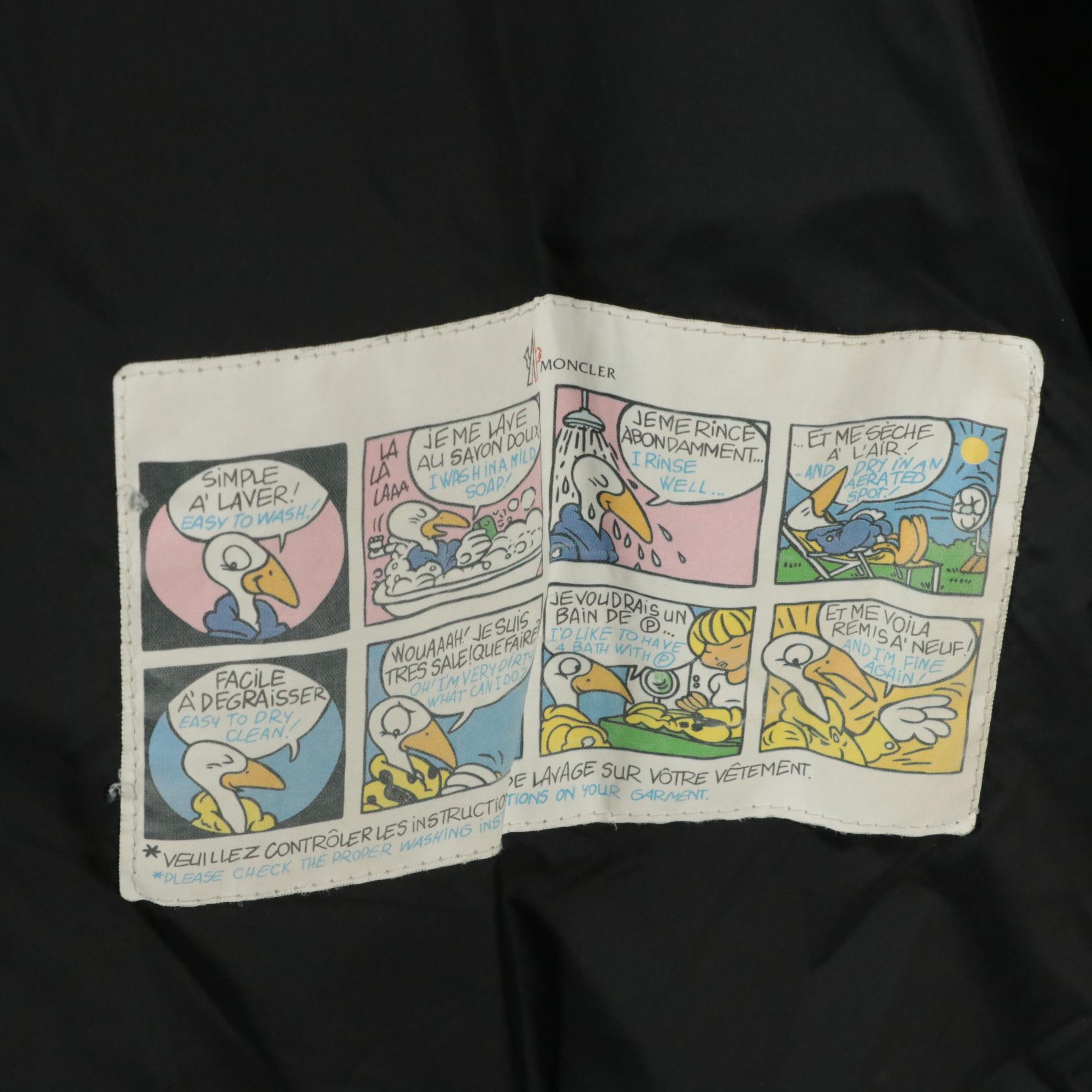 Moncler Puffer Peplum Jacket in Black Quilted Nylon