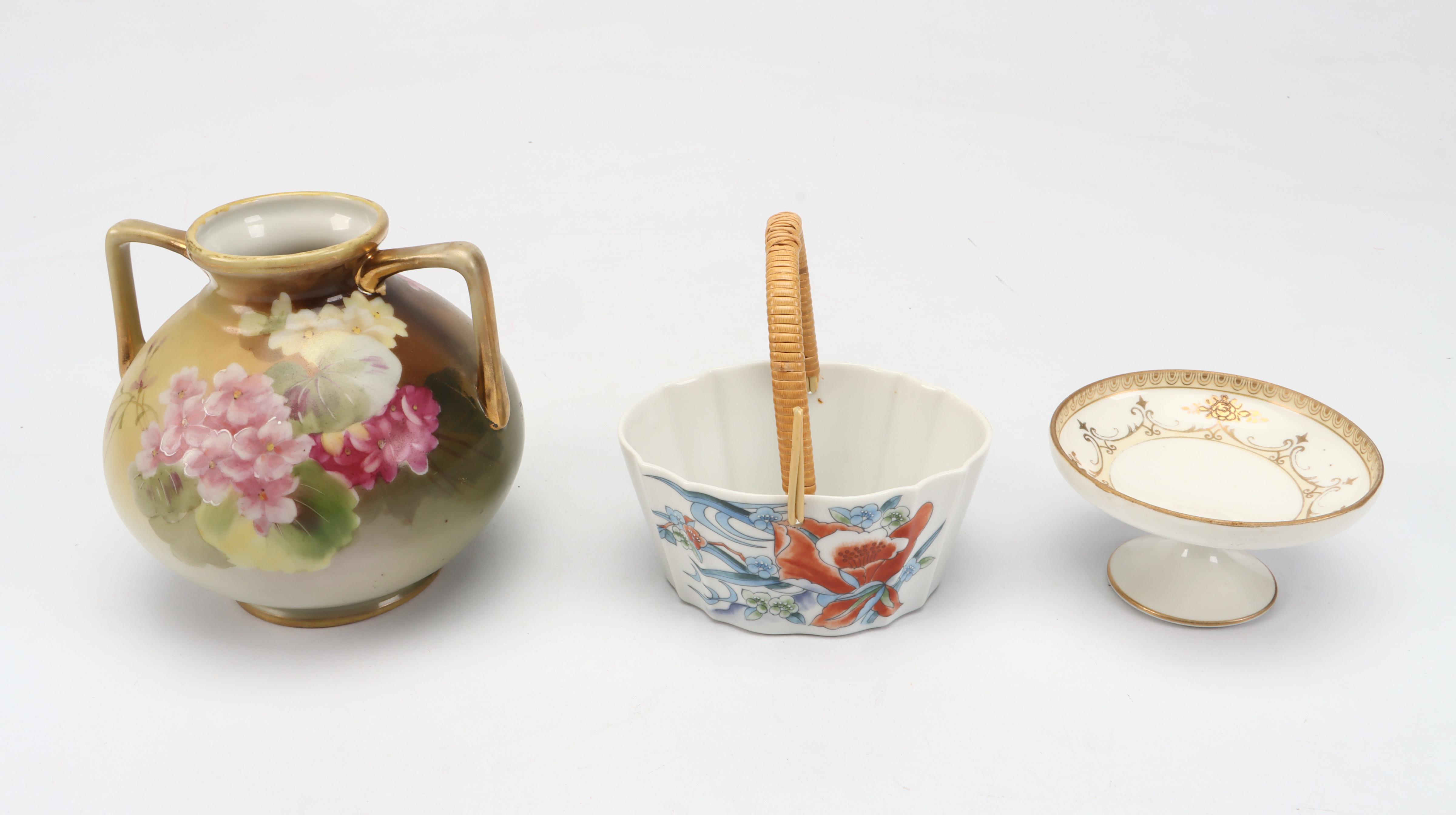 Nippon, Noritake, Takahashi, and Other Porcelain Table Accessories
