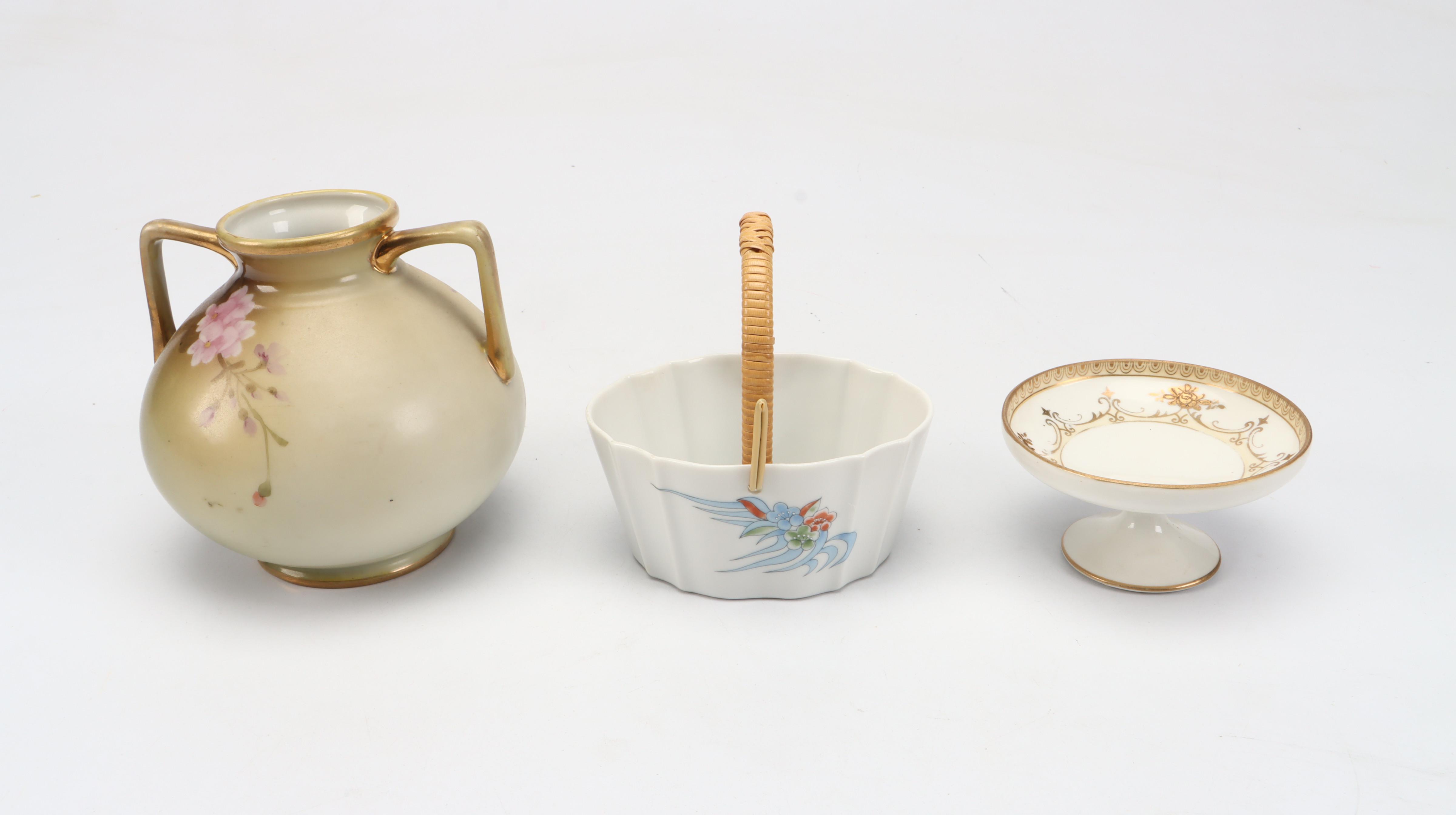 Nippon, Noritake, Takahashi, and Other Porcelain Table Accessories