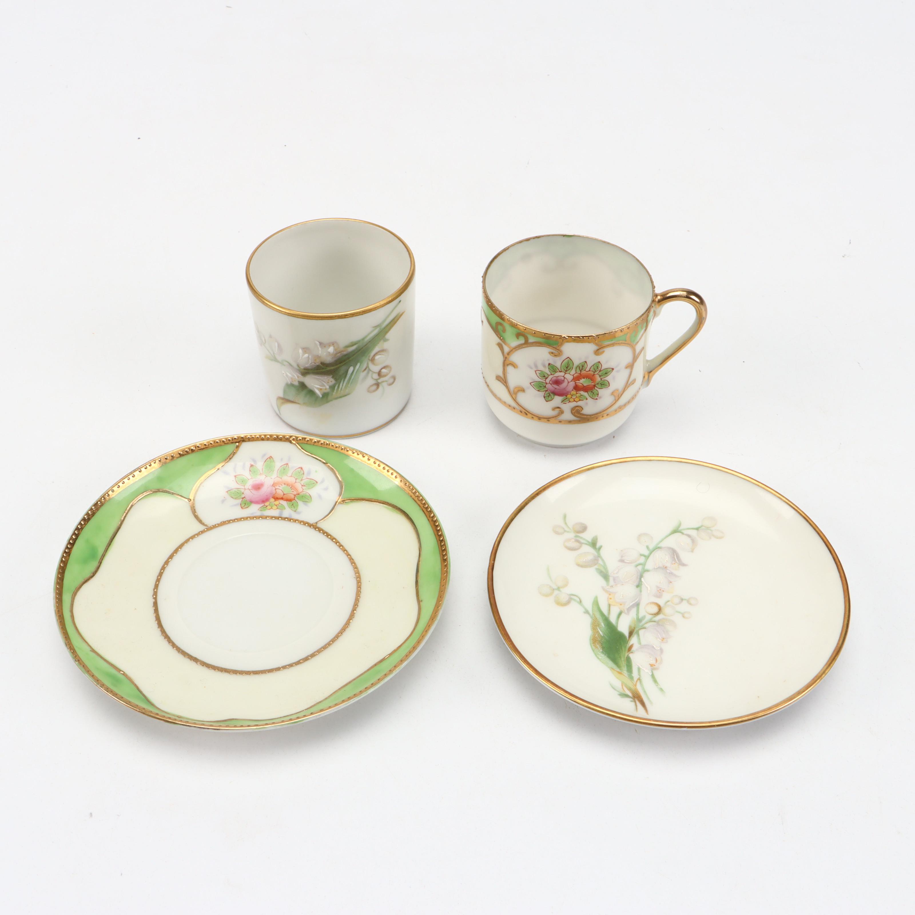 Nippon, Noritake, Takahashi, and Other Porcelain Table Accessories