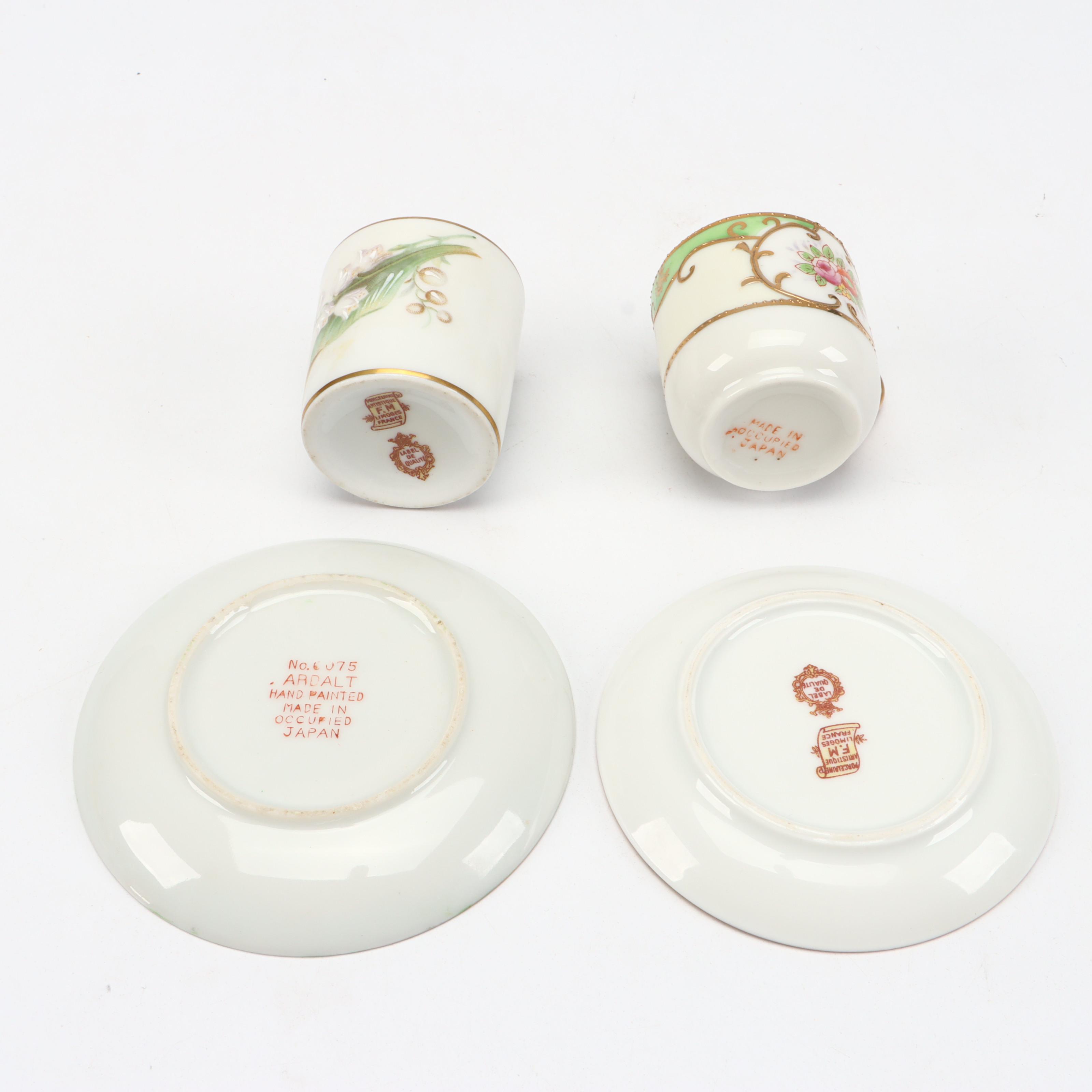 Nippon, Noritake, Takahashi, and Other Porcelain Table Accessories