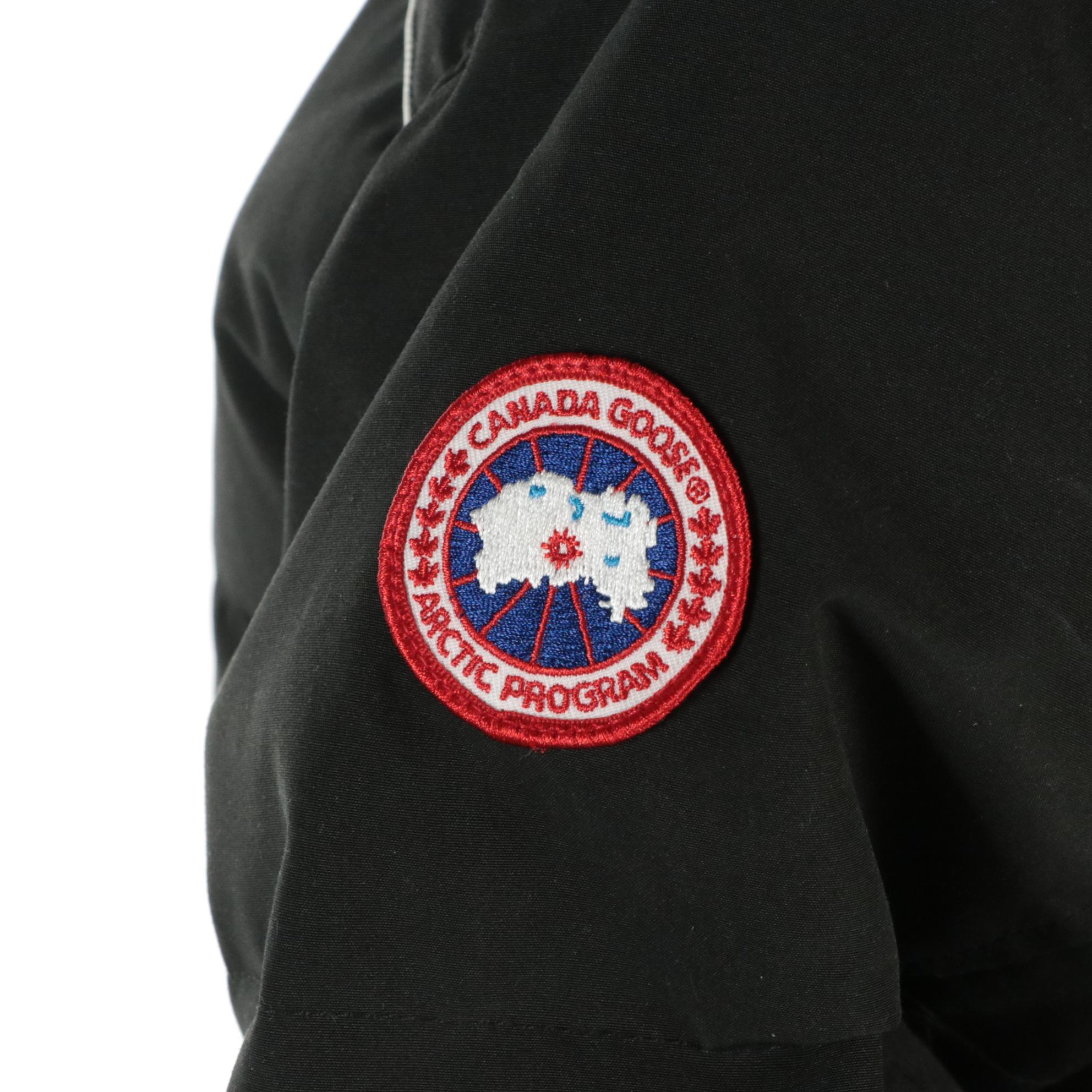 Youth Canada Goose Eakin Hooded Parka with Reflective Trim and Tags