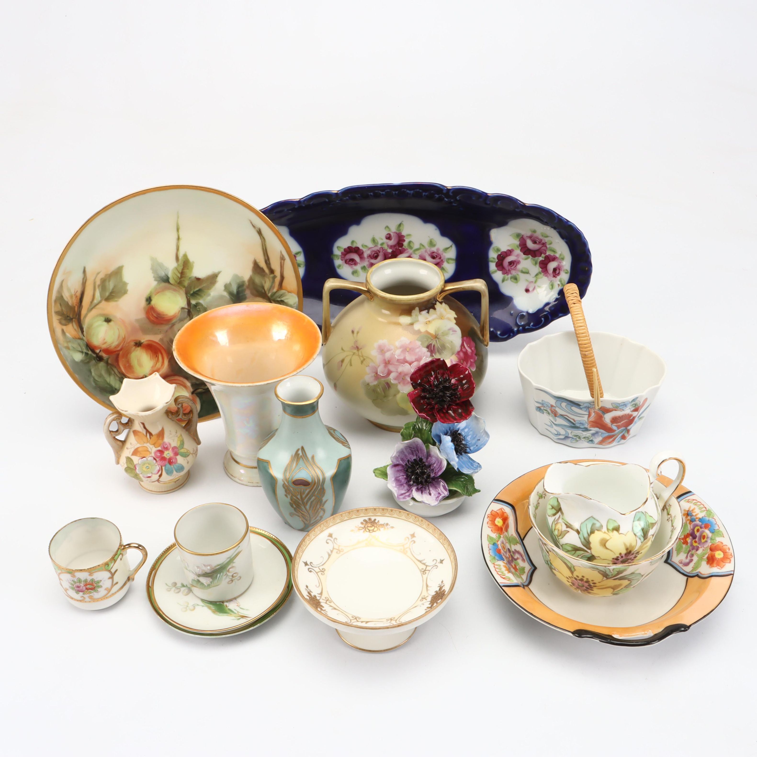 Nippon, Noritake, Takahashi, and Other Porcelain Table Accessories