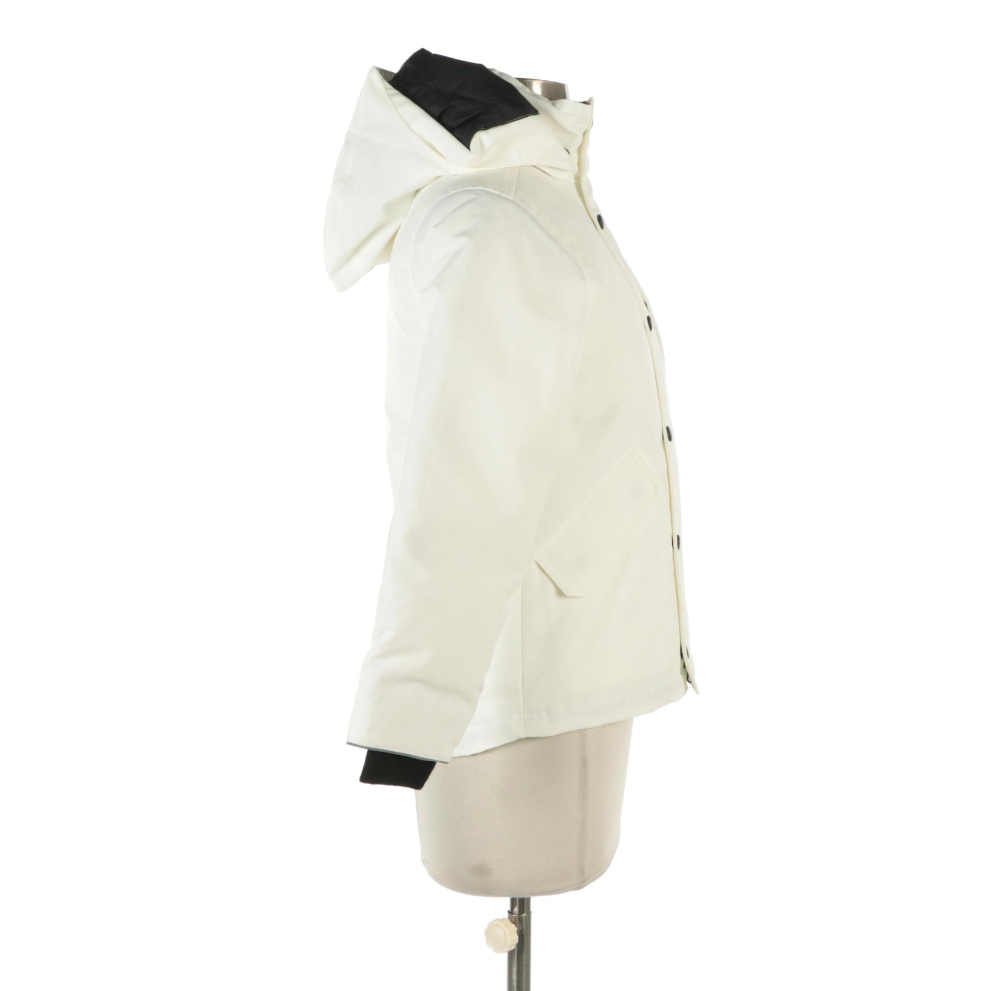 Youth Canada Goose Logan Hooded Parka with Reflective Sleeve Trim and Tags