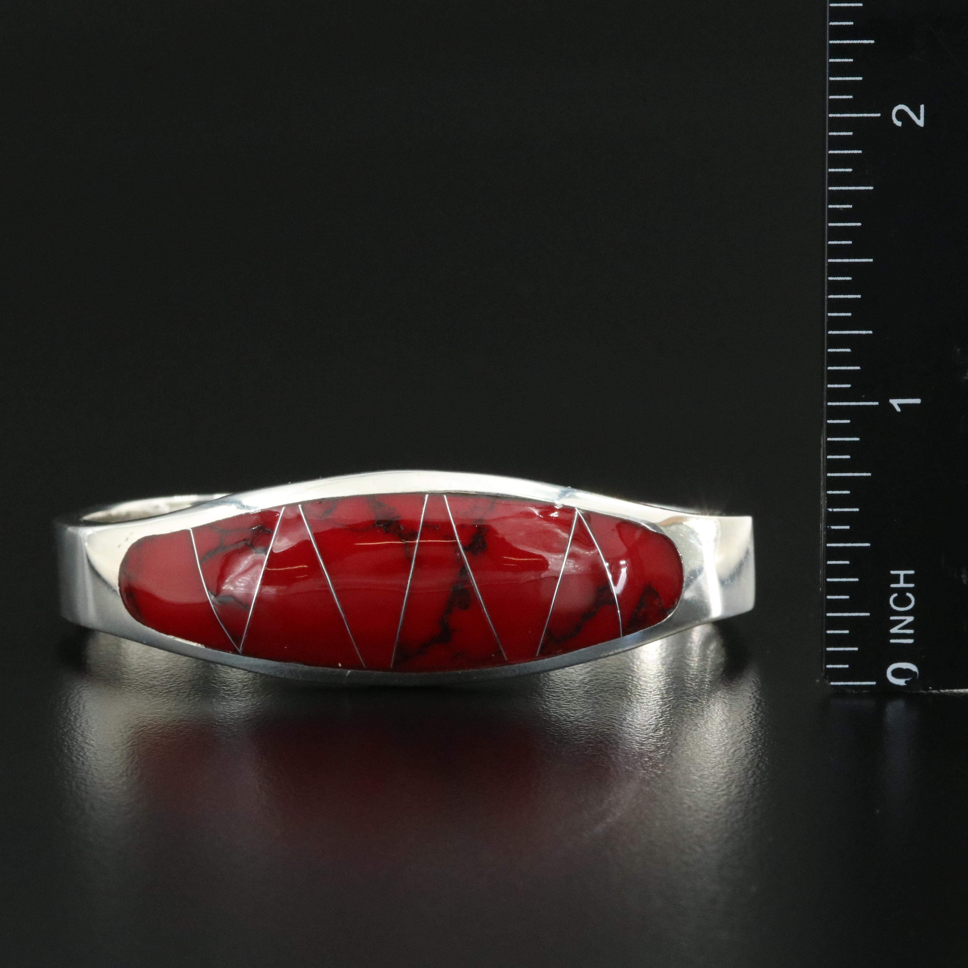 Mexican Sterling Hinged Bangle Bracelet