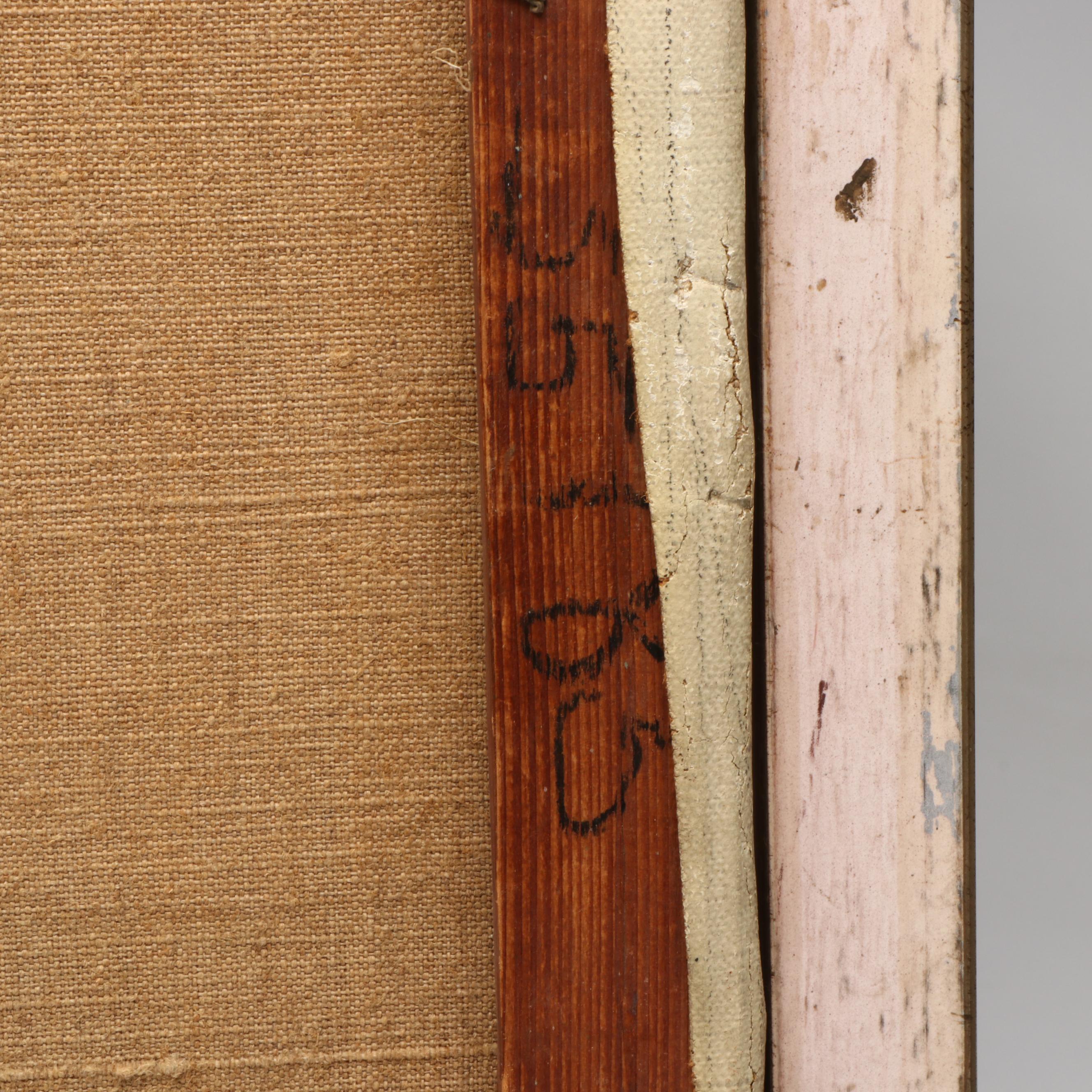 Roger Chapelain-Midy Oil Painting of Seated Half Nude Figure, Circa 1930