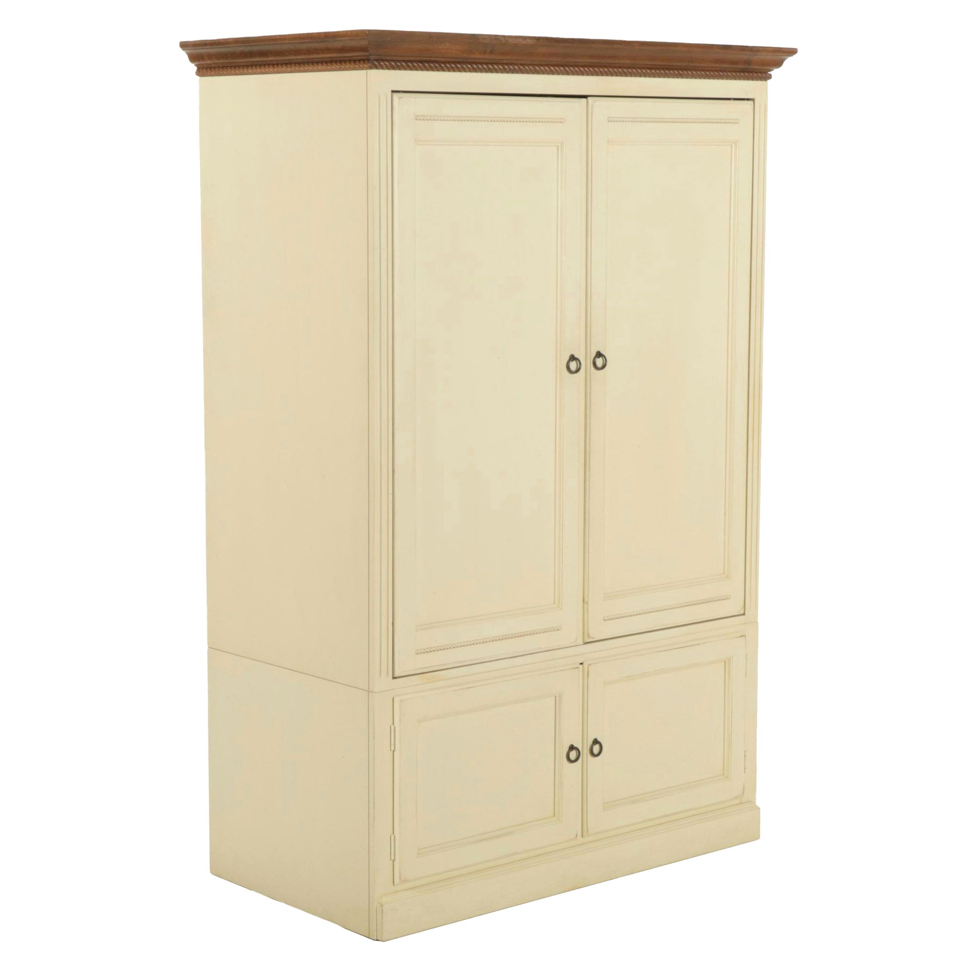 Ethan Allen "Country Crossings" Painted Entertainment Armoire