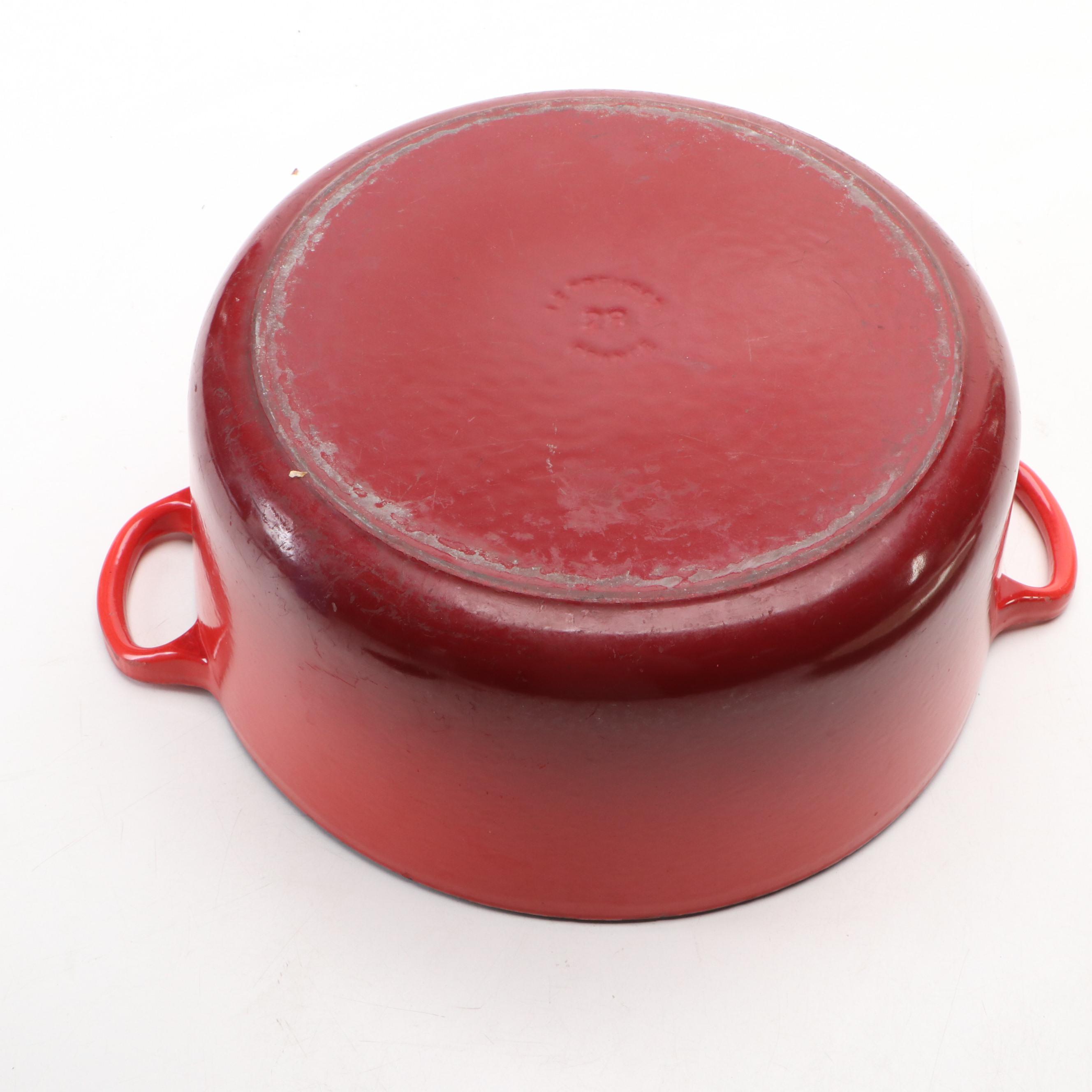 Le Creuset Cerise Enameled Cast Iron Dutch Oven and Rectangular Baker