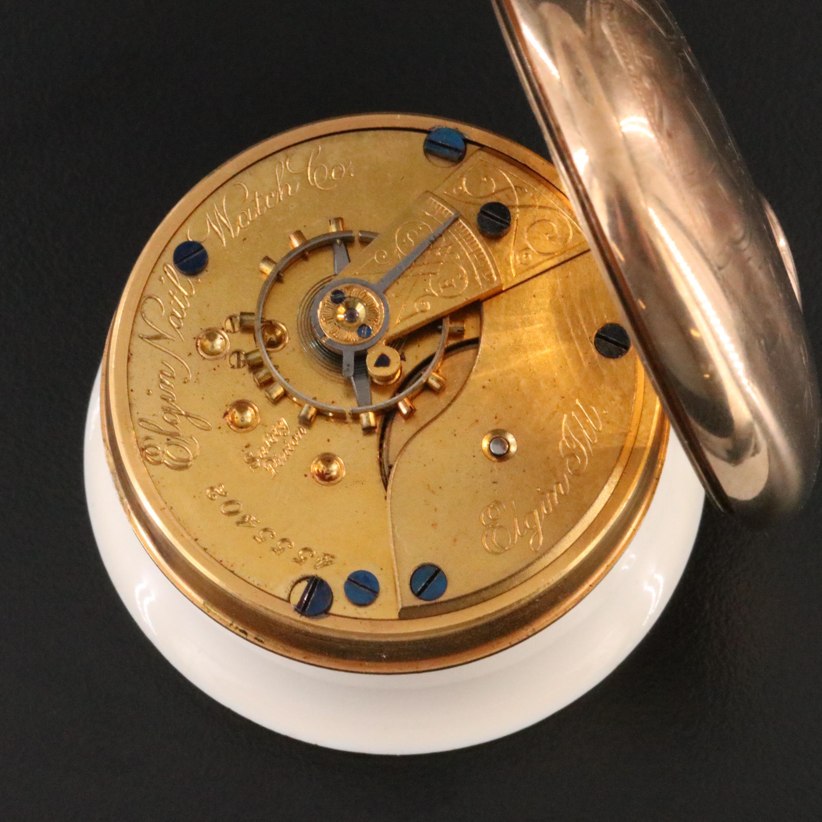 1892 Elgin National Watch Co. Gold-Filled Pocket Watch