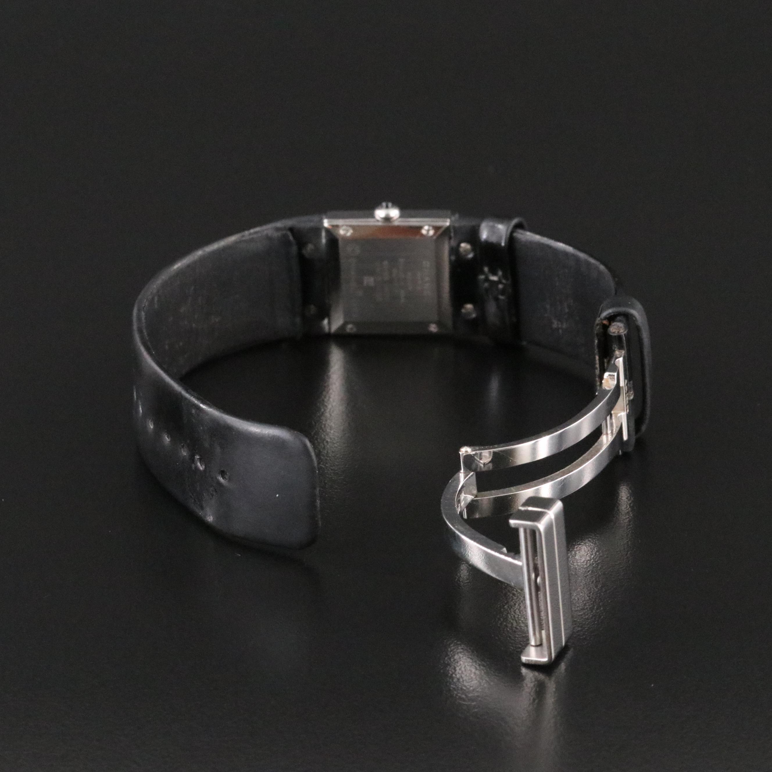 Chanel Matelasse Dial H011N 19mm Square Steel Quartz Watch