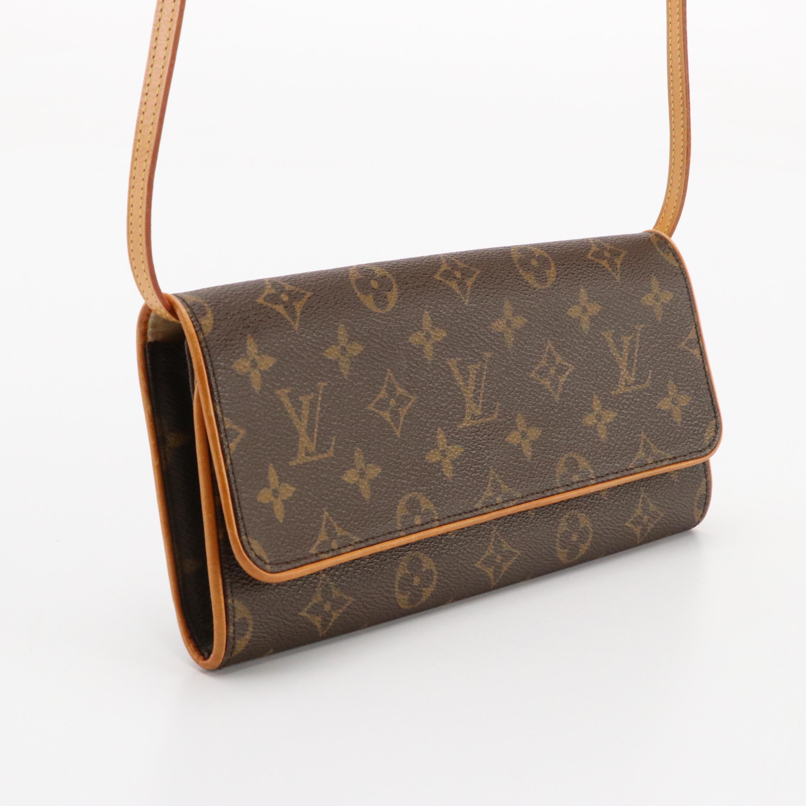 Louis Vuitton Pochette Twin GM Crossbody Bag in Monogram Canvas and Leather