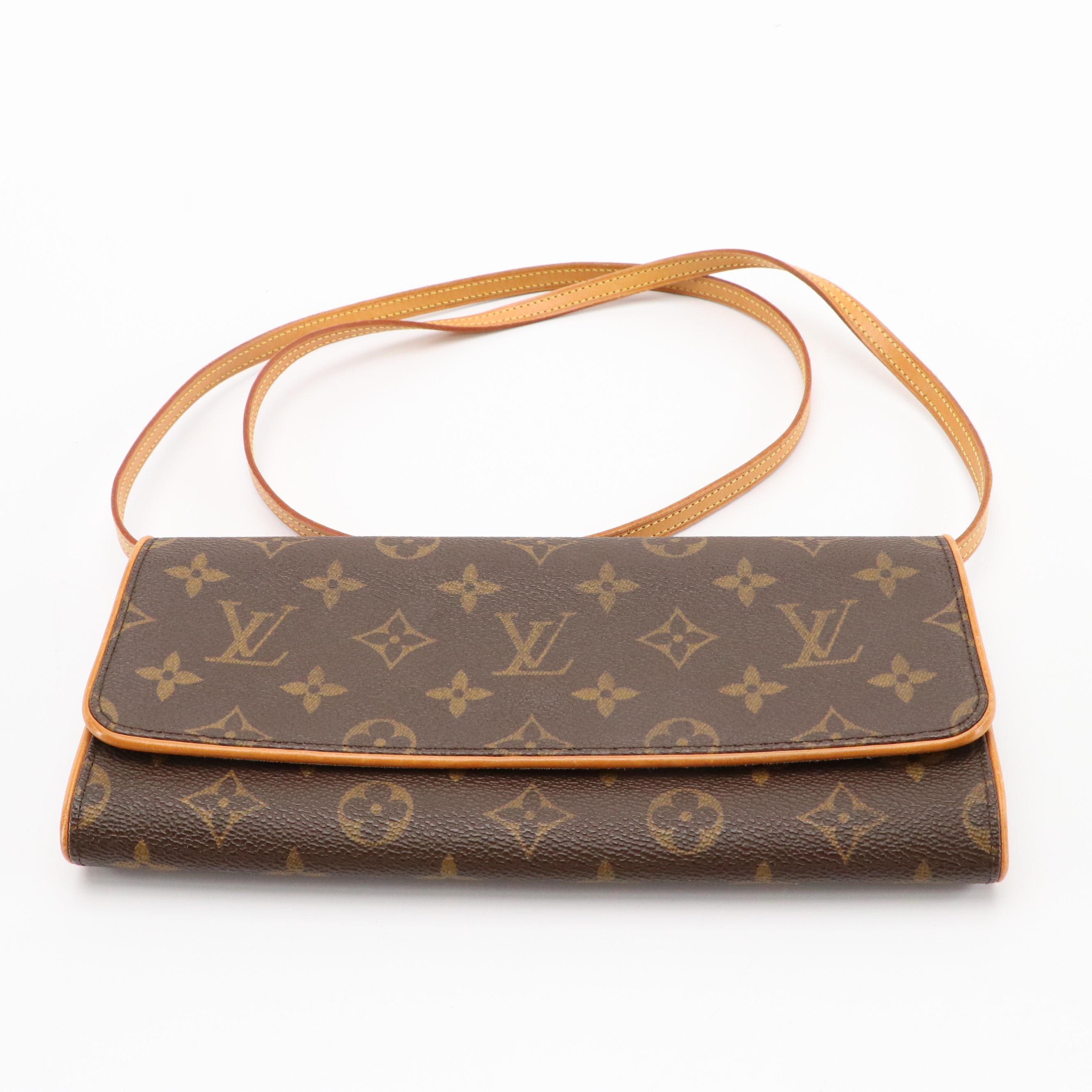 Louis Vuitton Pochette Twin GM Crossbody Bag in Monogram Canvas and Leather
