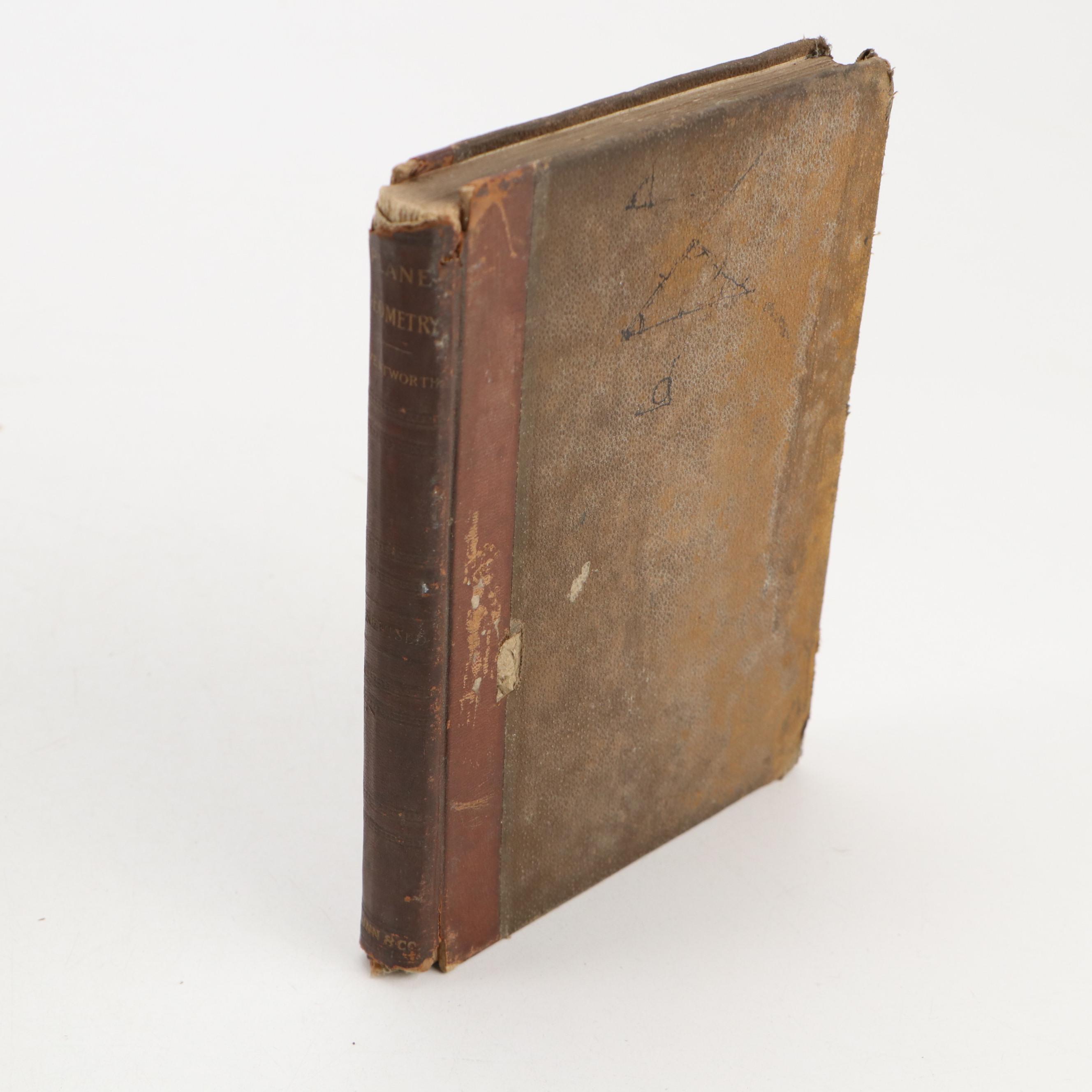 Illustrated "Plane Geometry" by G. A. Wentworth and More Nonfiction Books