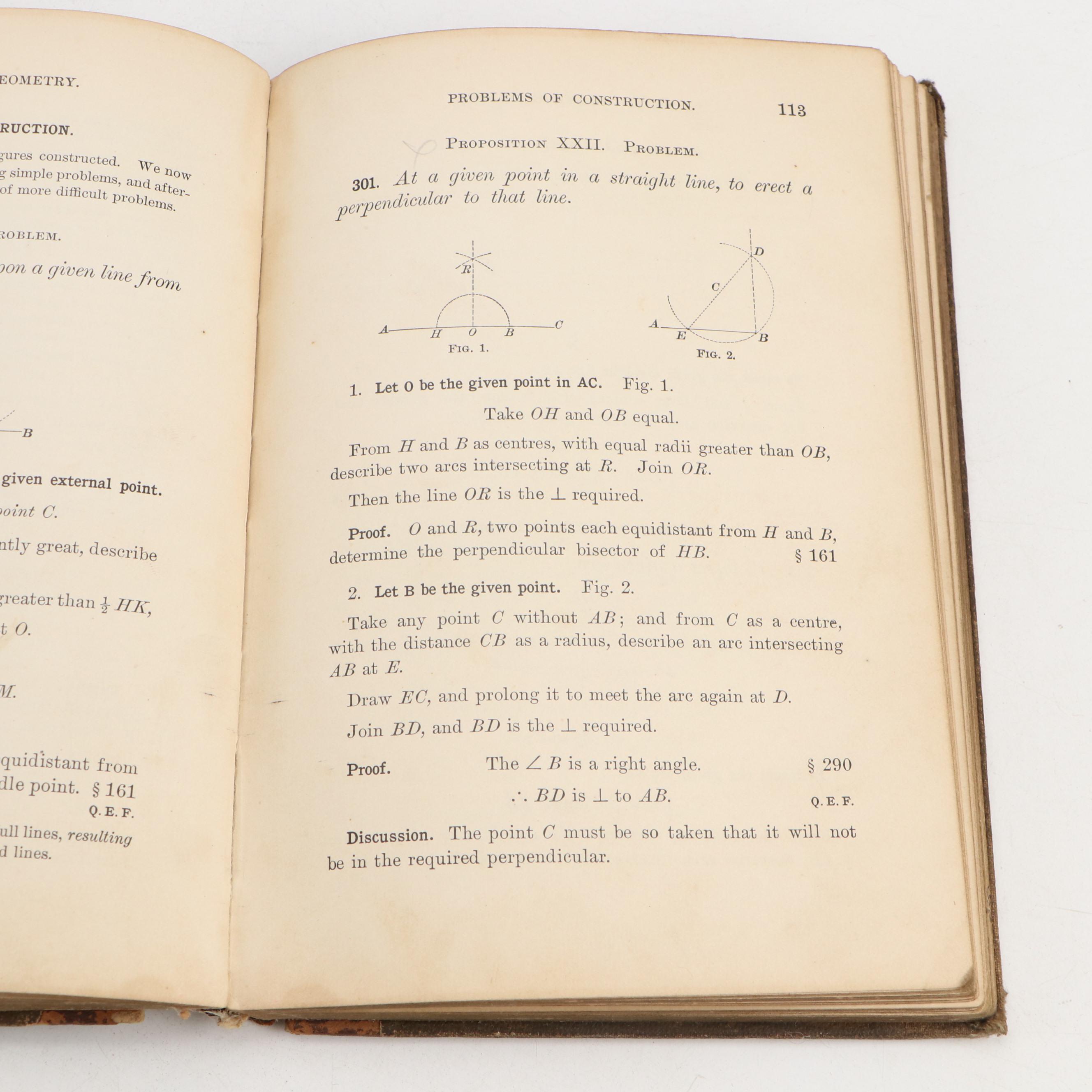 Illustrated "Plane Geometry" by G. A. Wentworth and More Nonfiction Books