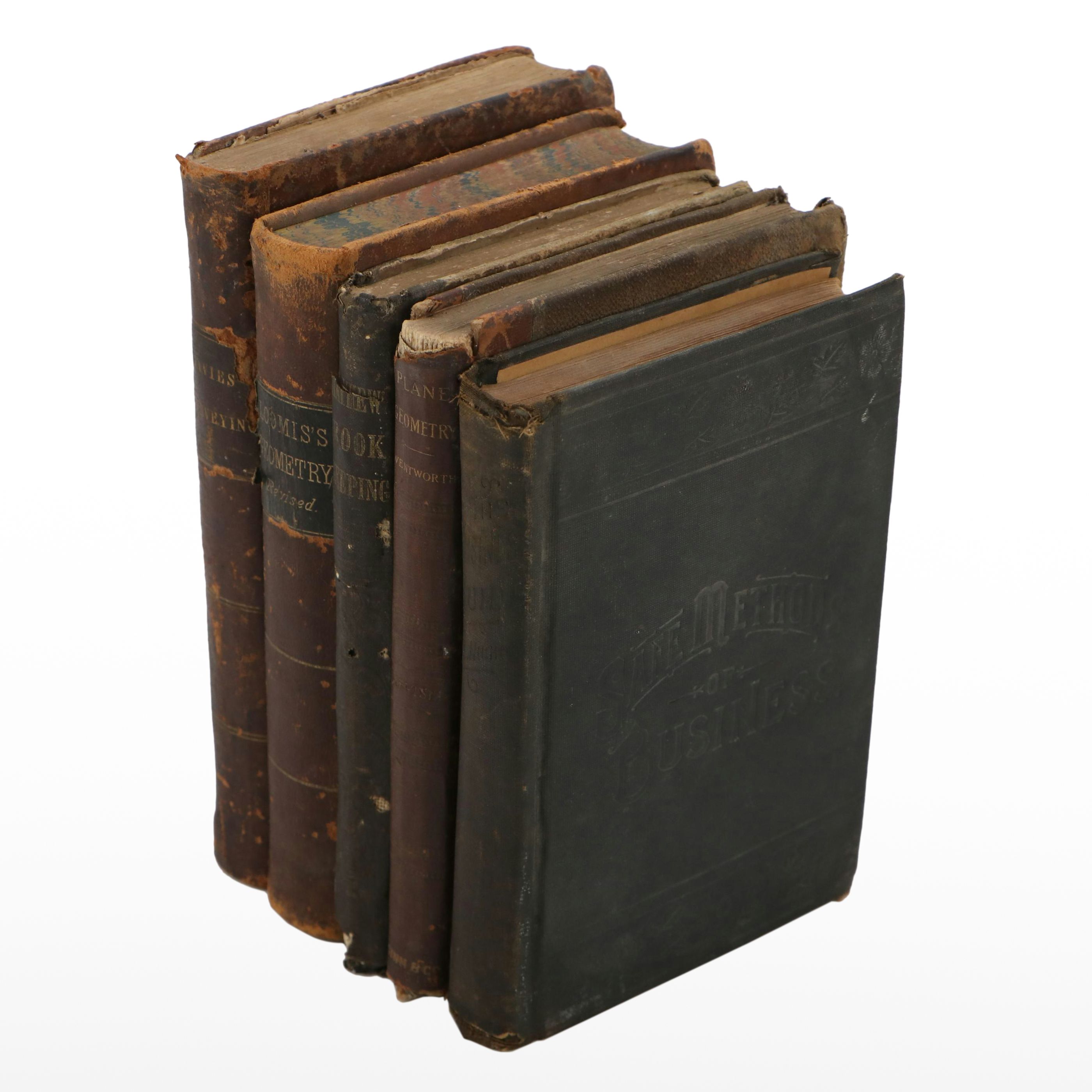 Illustrated "Plane Geometry" by G. A. Wentworth and More Nonfiction Books