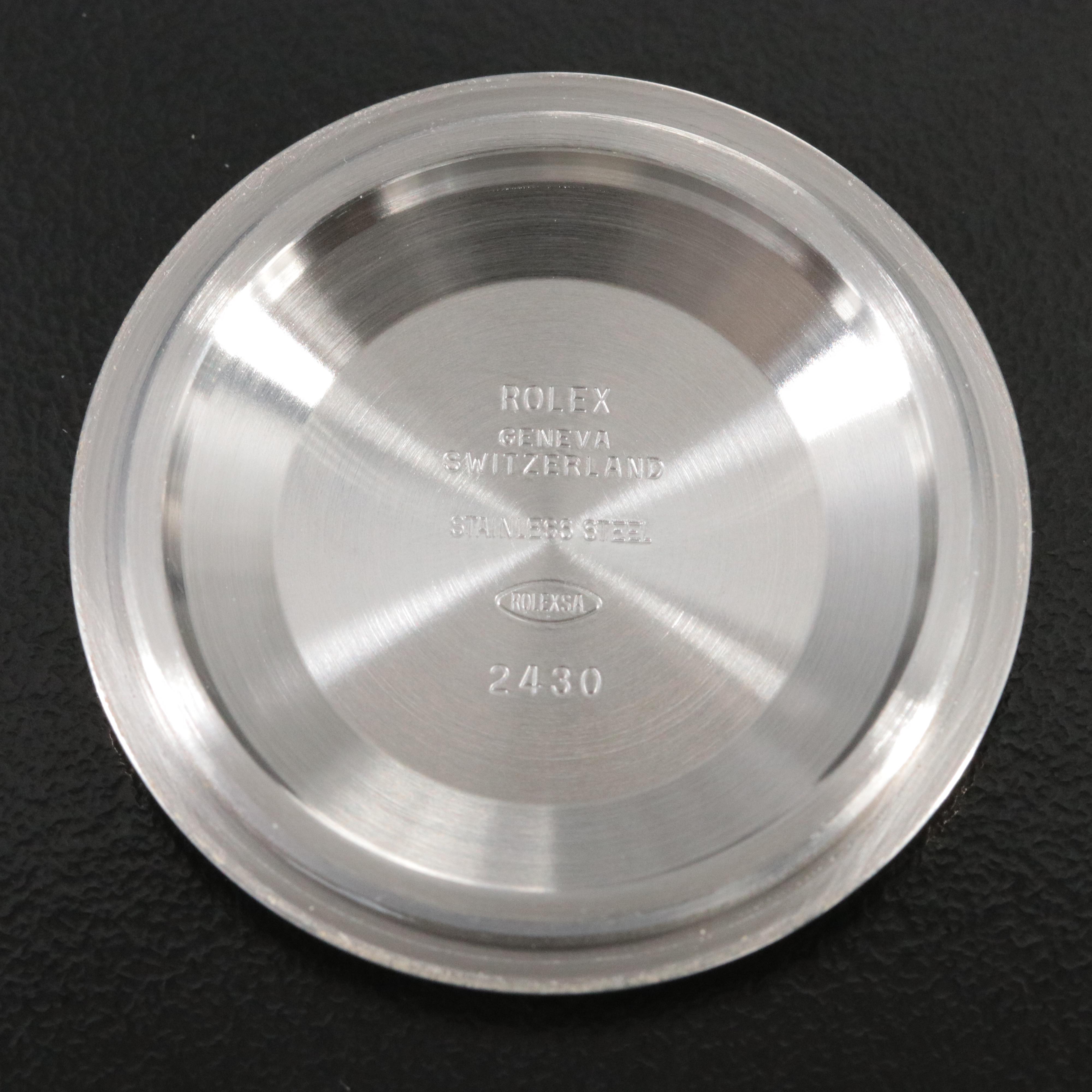 Rolex Oyster Perpetual Black Arabic Dial Explorer Watch