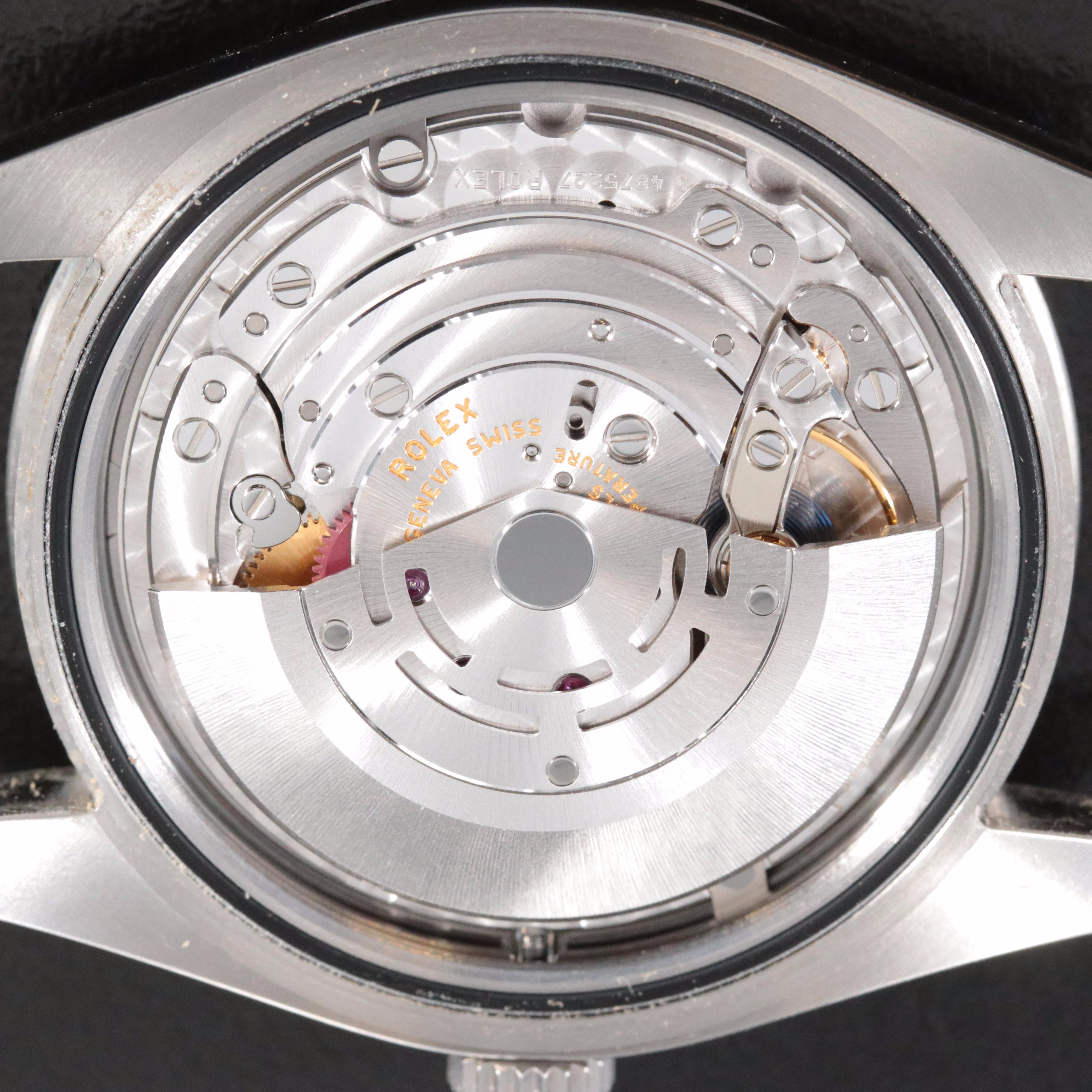 Rolex Oyster Perpetual Black Arabic Dial Explorer Watch