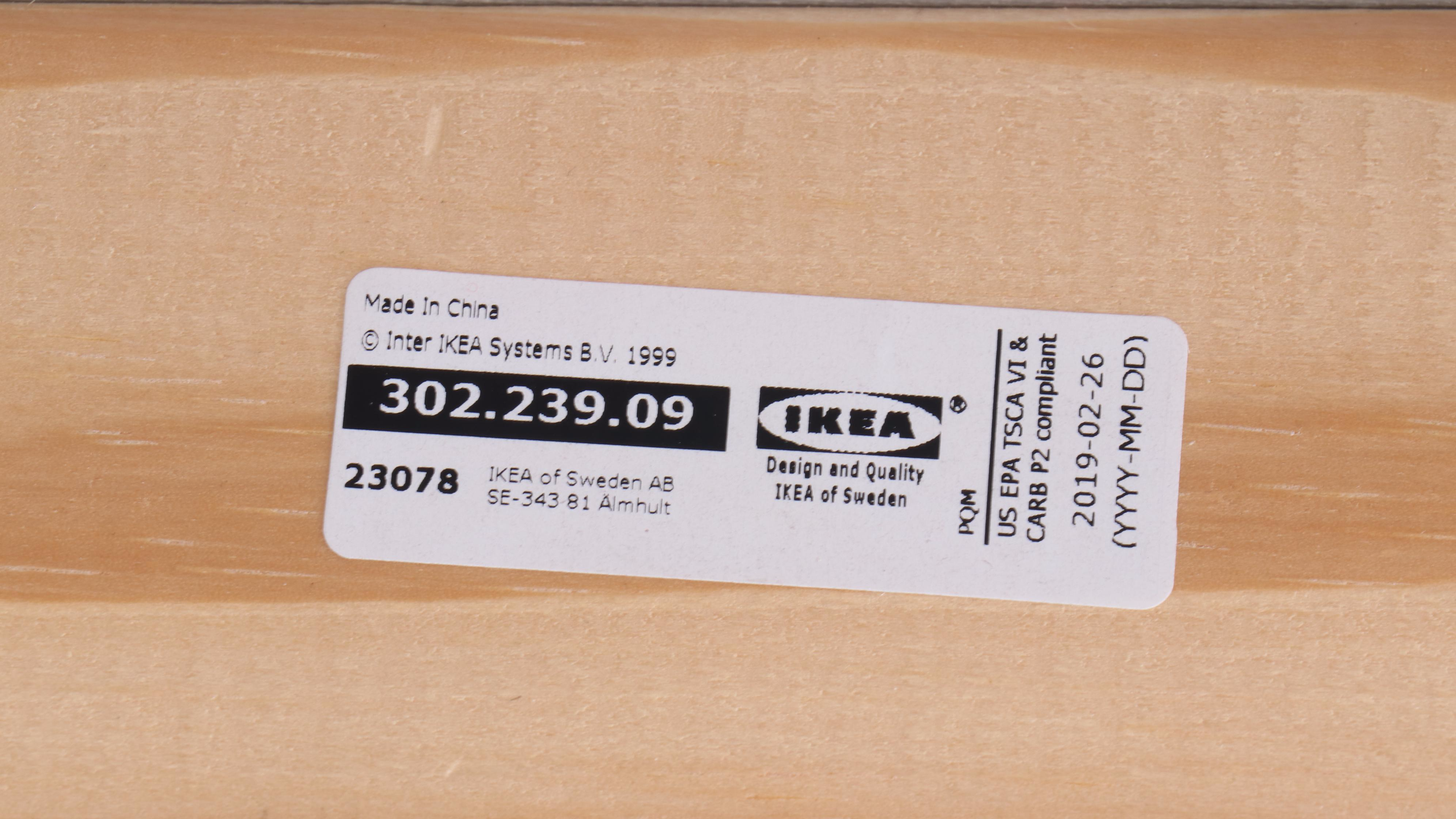 IKEA Modernist Style Blush Fabric Upholstered Three-Piece Sectional Sofa