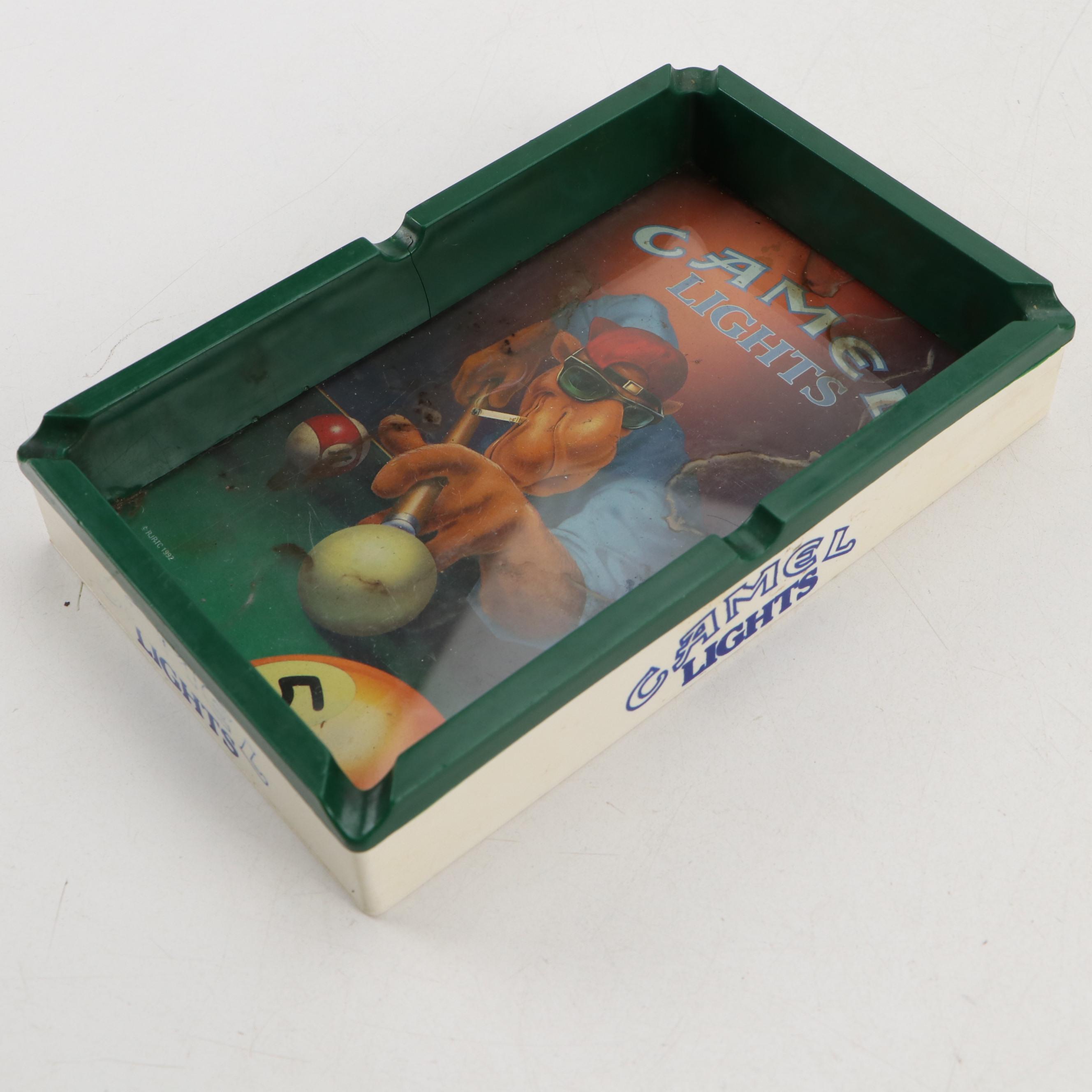 Camel "Joe's Place" & "Camel Lights" Plastic Ashtrays,  Poker Sets and More