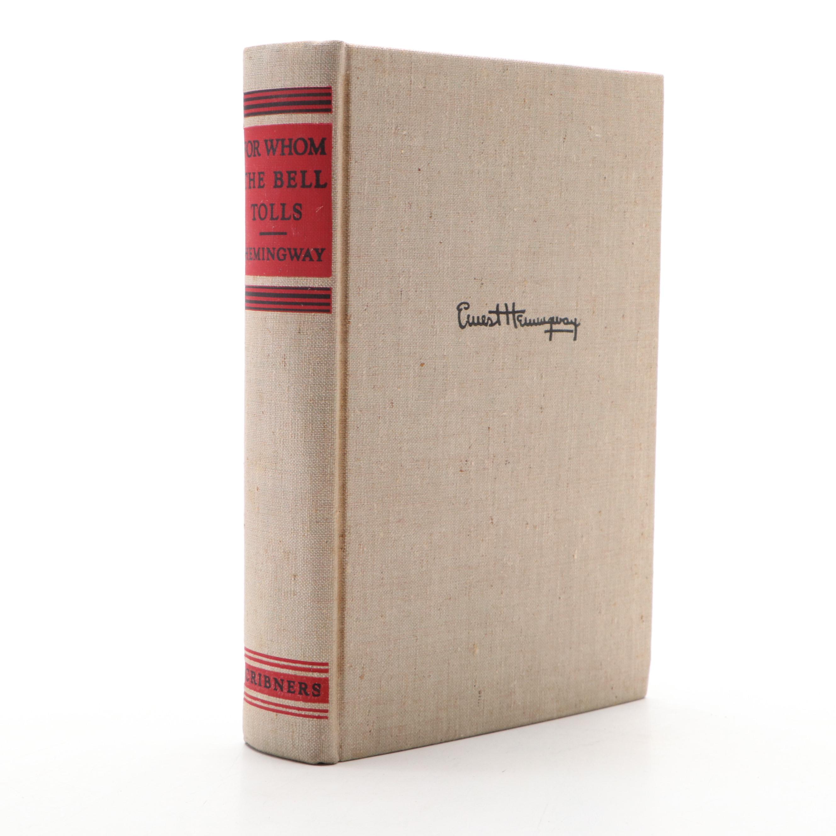 First Edition "For Whom the Bell Tolls" by Ernest Hemingway, 1940