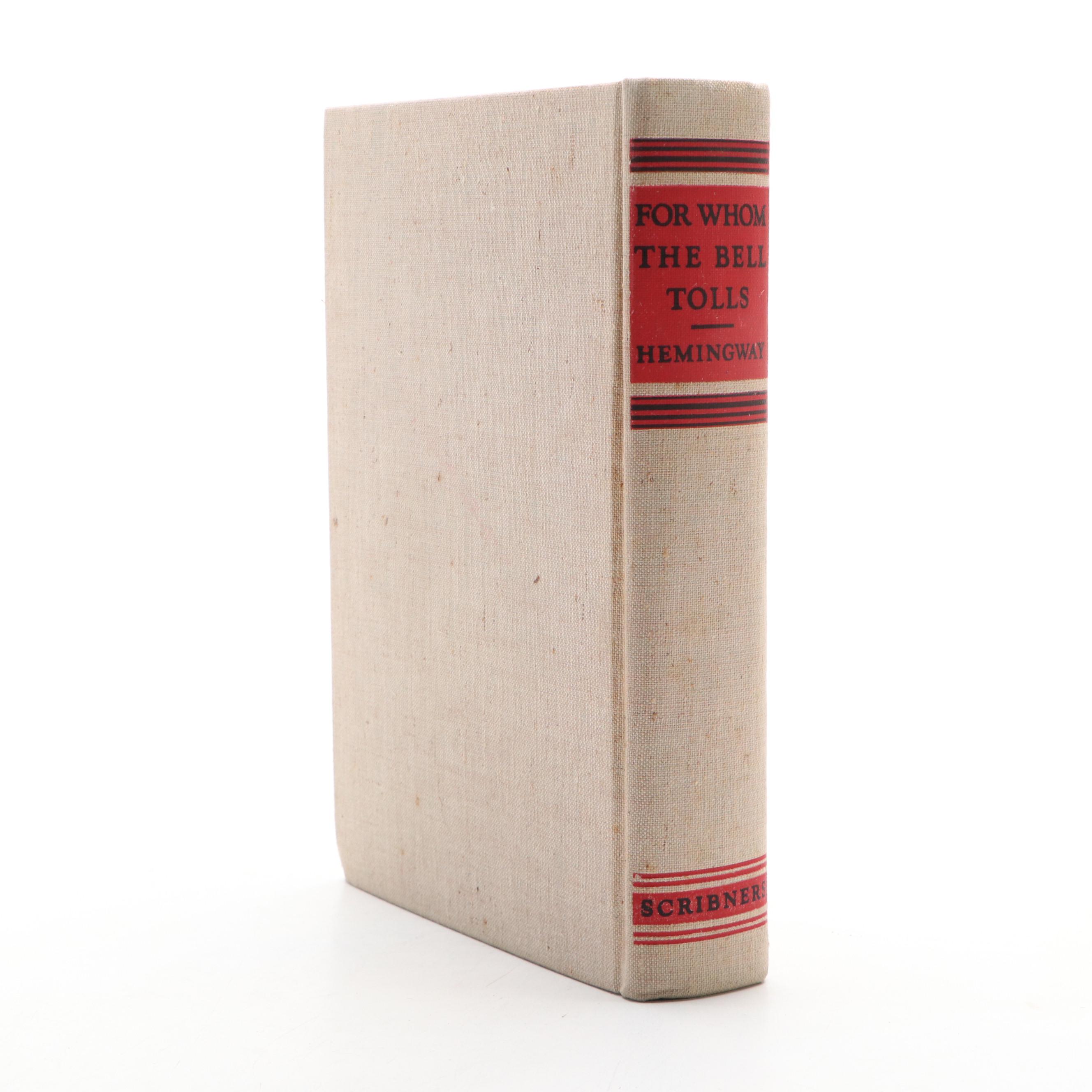 First Edition "For Whom the Bell Tolls" by Ernest Hemingway, 1940