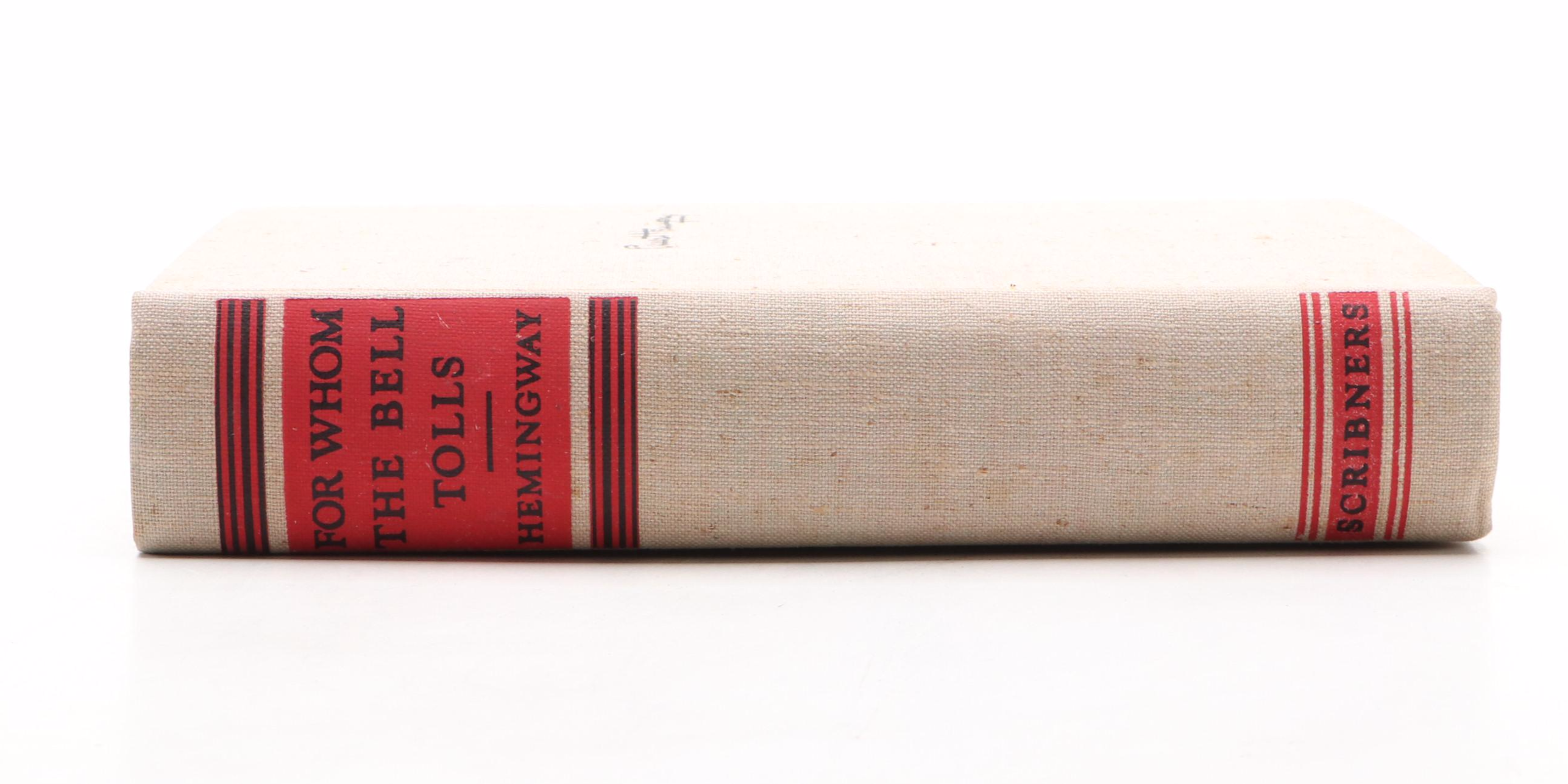 First Edition "For Whom the Bell Tolls" by Ernest Hemingway, 1940