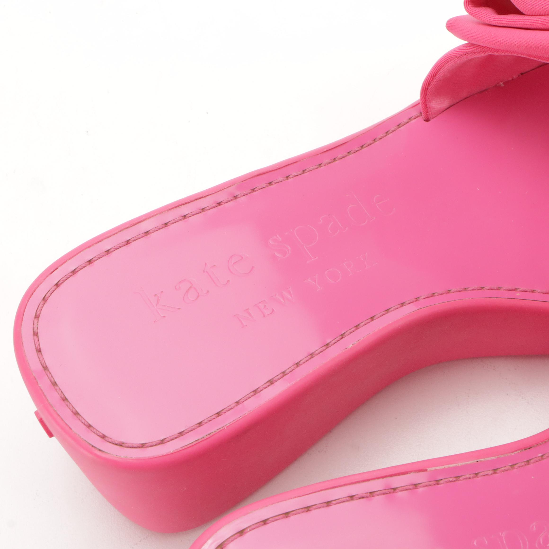 Kate Spade Bikini and Tory Burch Miller Platform Slide Wedges with Boxes