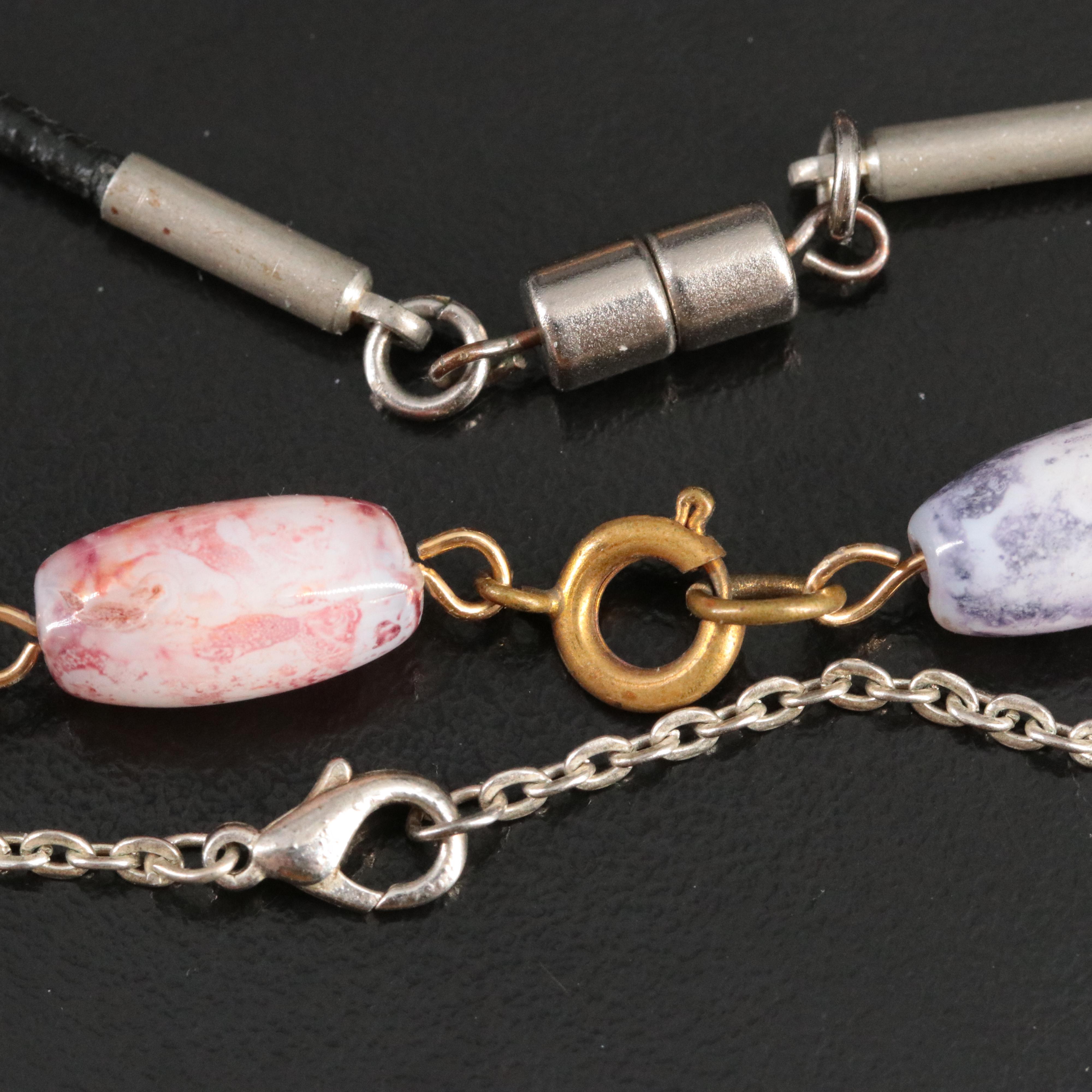 Costume Jewelry Collection Featuring Wood, Glass and Ceramic