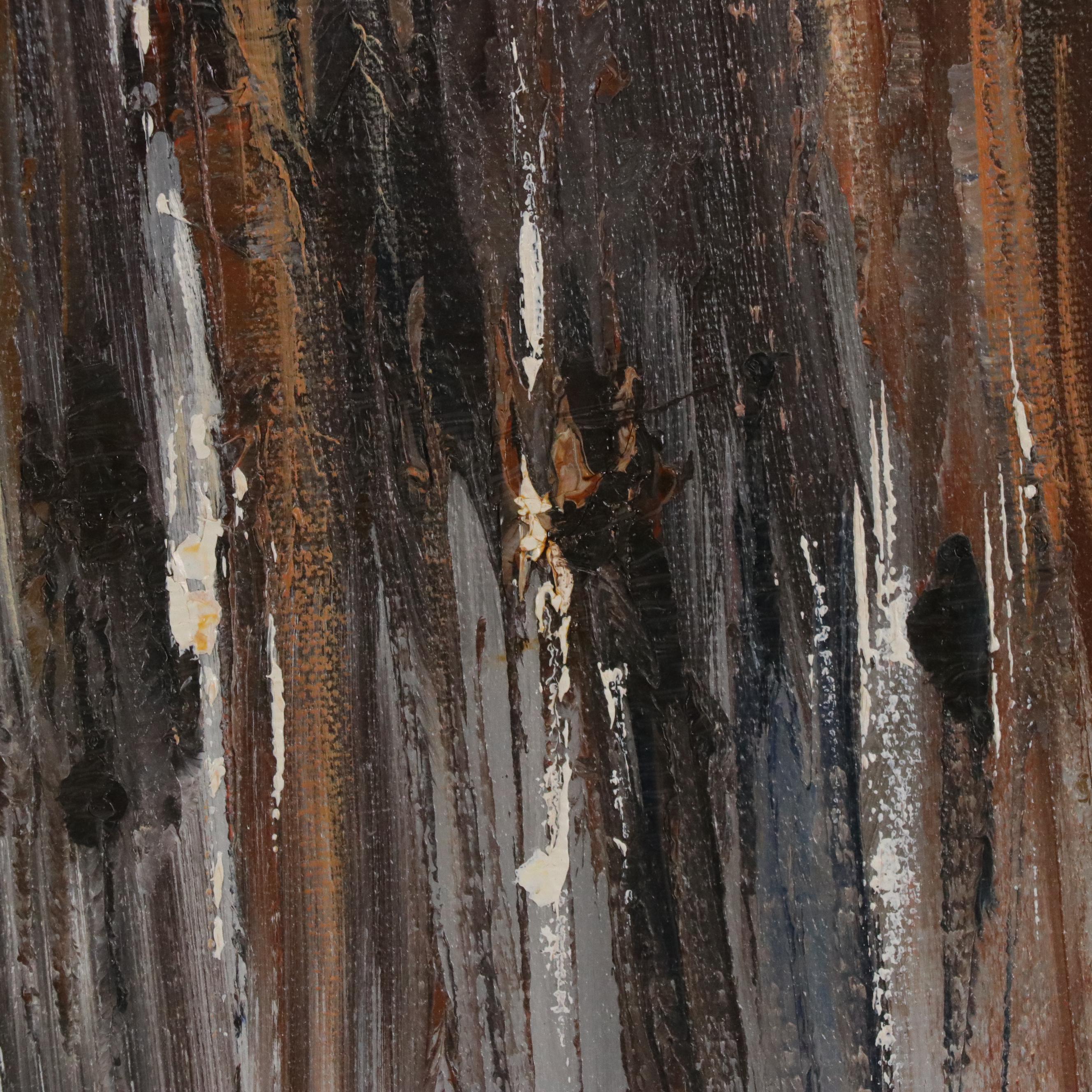 Young Woo Abstract Acrylic Painting, Circa 2000