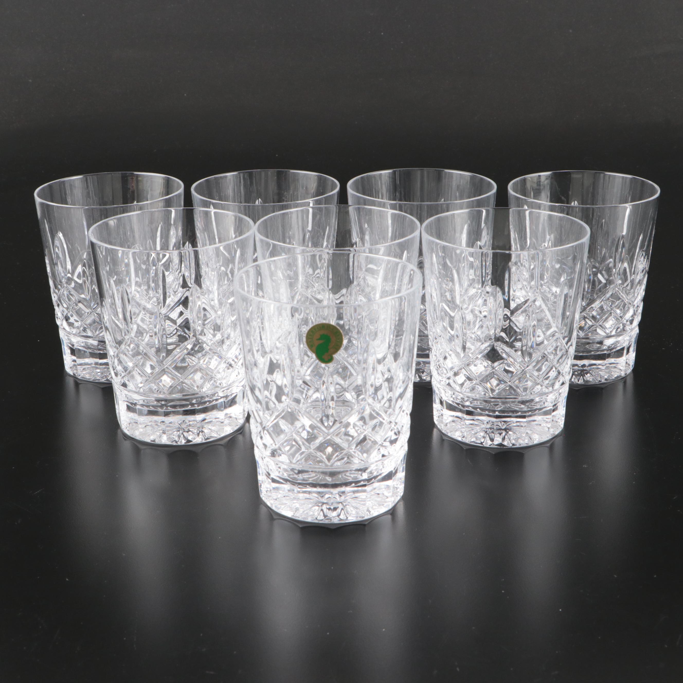 Waterford Crystal "Lismore" Double Old Fashioned Glasses