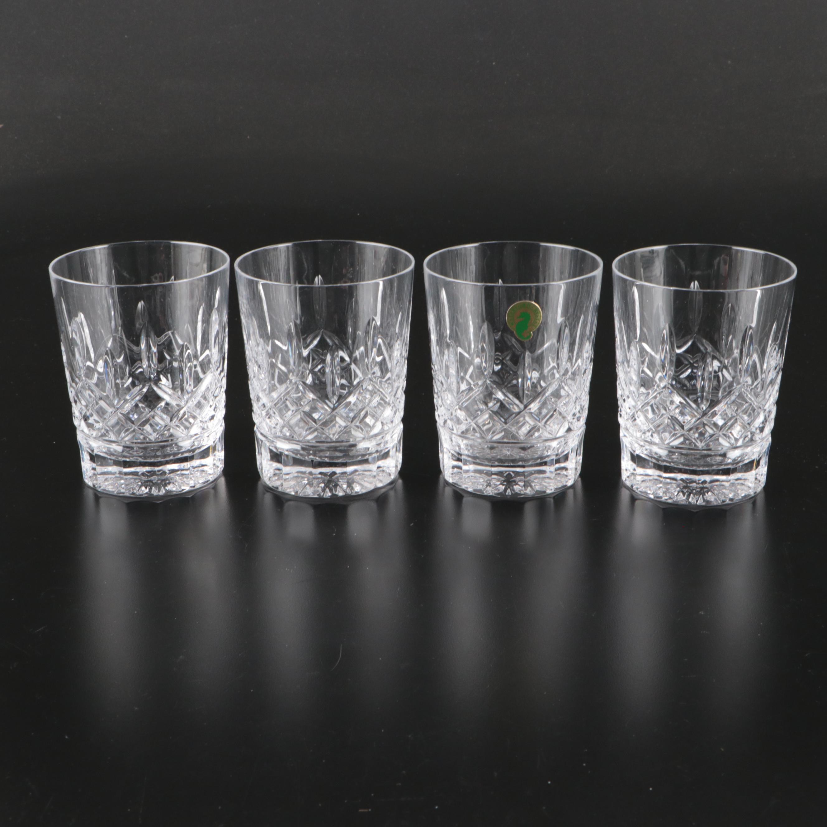 Waterford Crystal "Lismore" Double Old Fashioned Glasses
