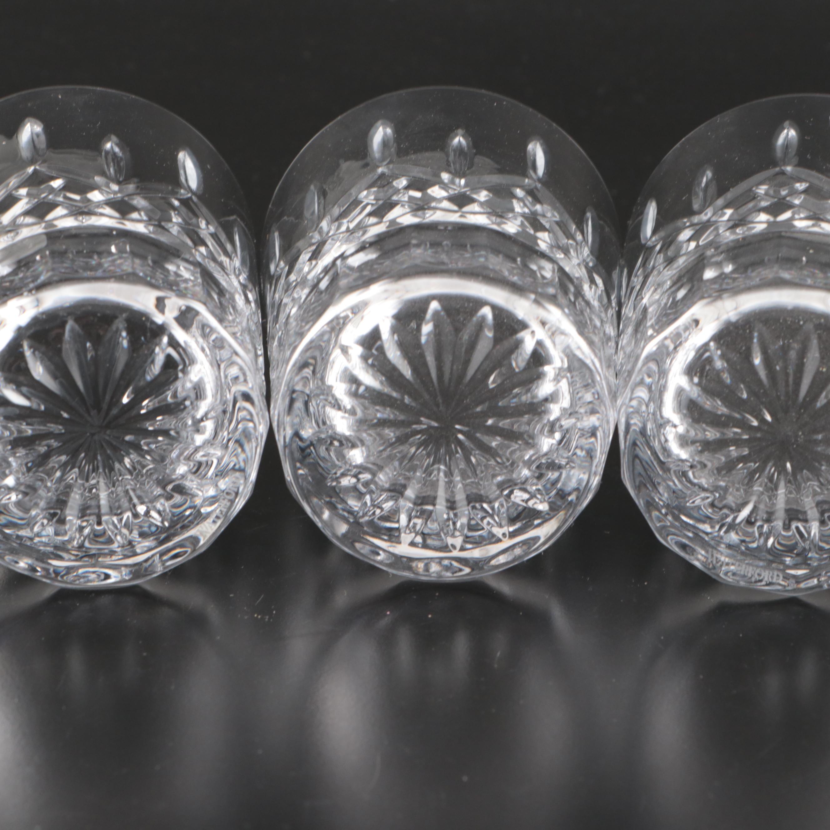 Waterford Crystal "Lismore" Double Old Fashioned Glasses