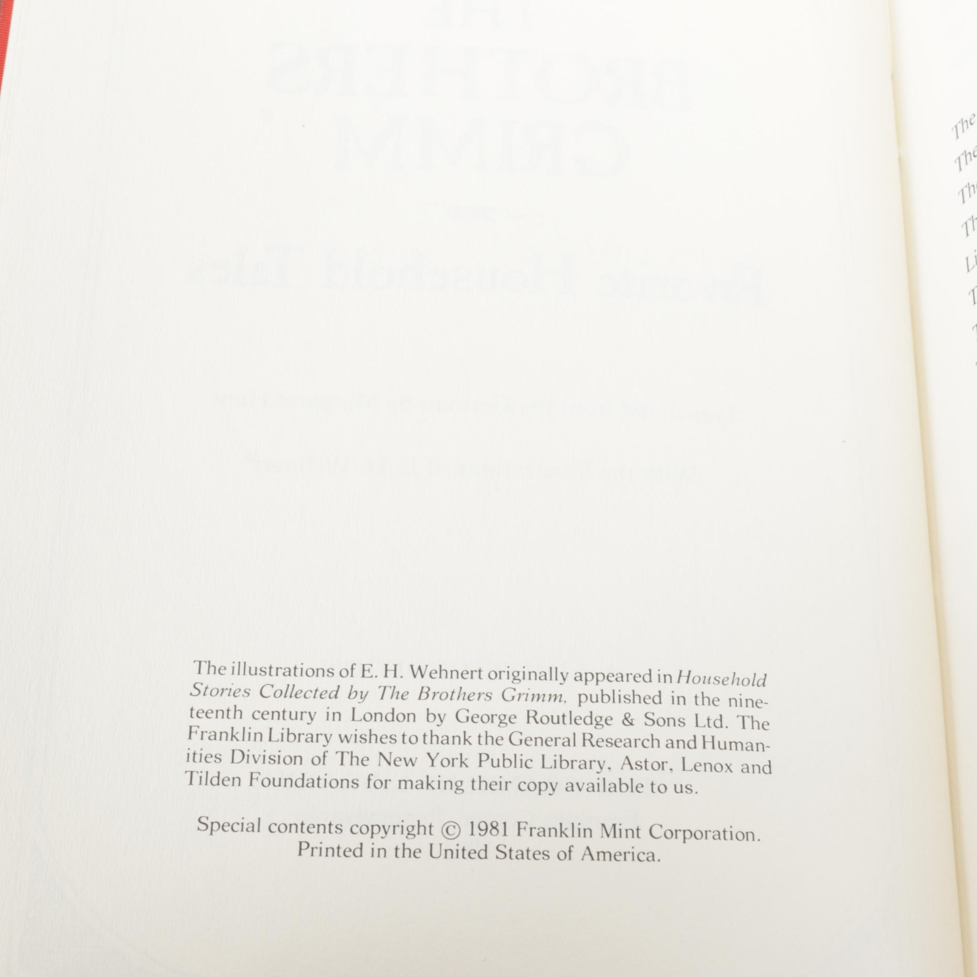 Franklin Library Collection of Five Leather-Bound Personal Library Books