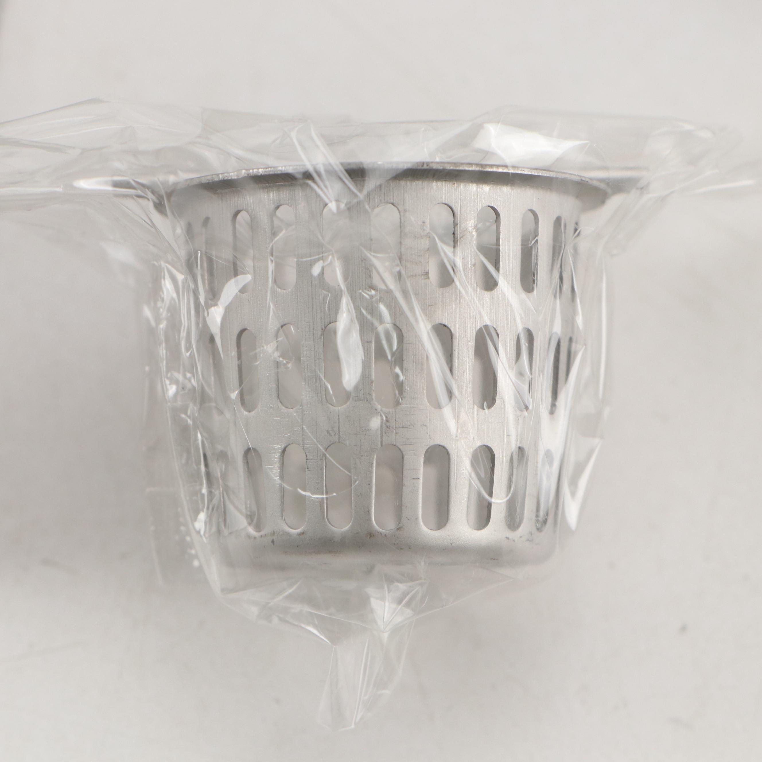 4" Square Tile-In Shower Drains in Brushed Stainless Steel, Pair