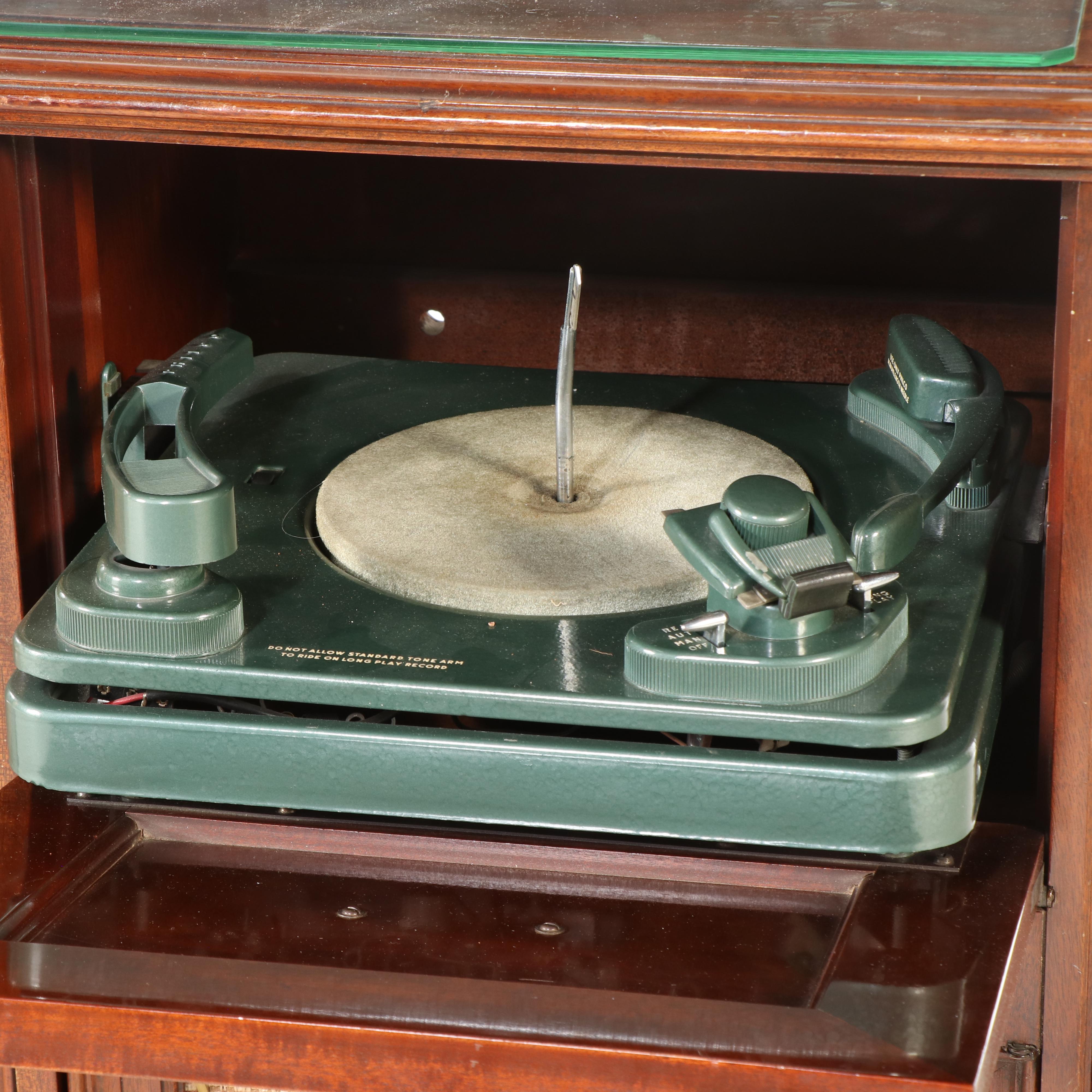 Philco Vintage Cabinet Entertainment Center, Mid-20th Century
