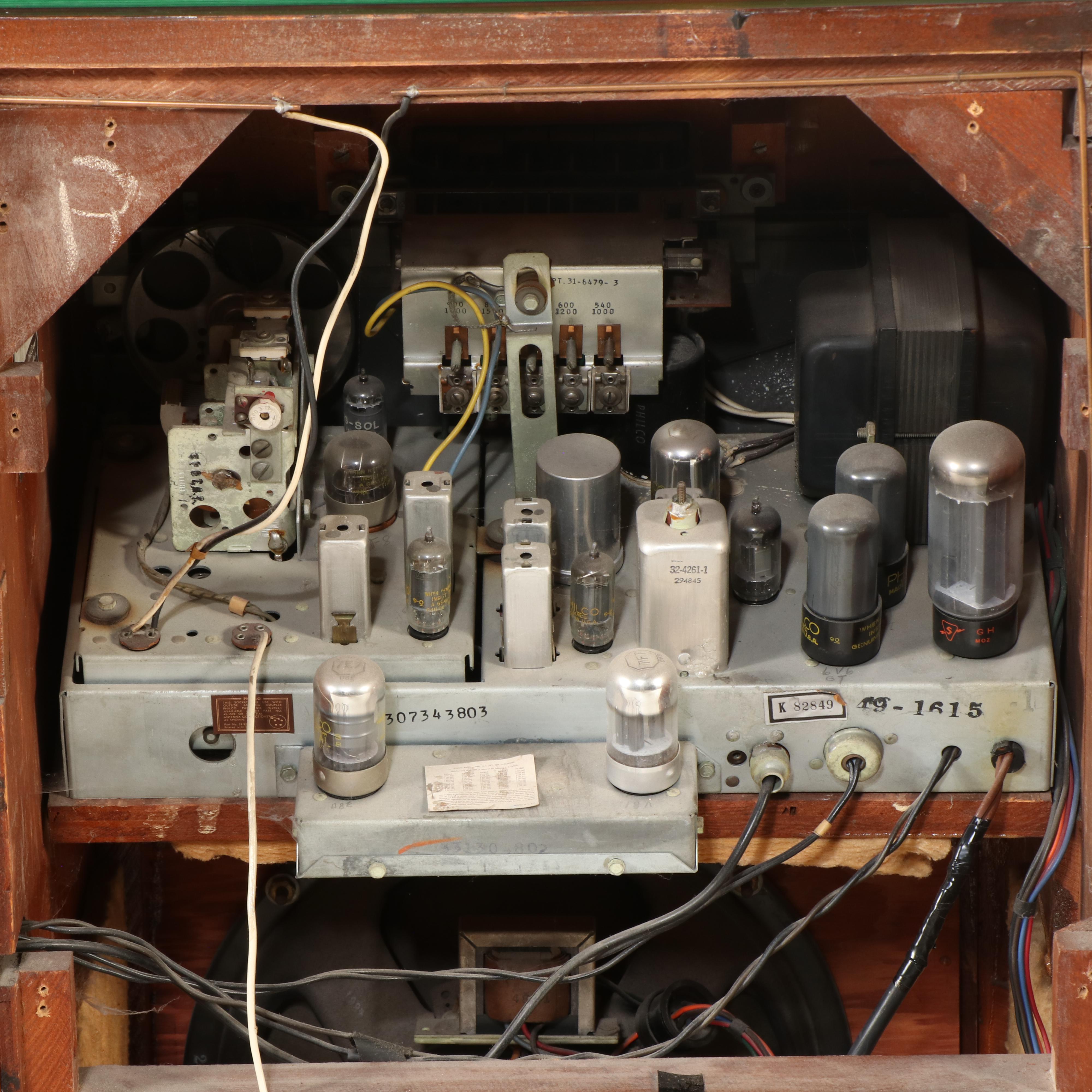 Philco Vintage Cabinet Entertainment Center, Mid-20th Century