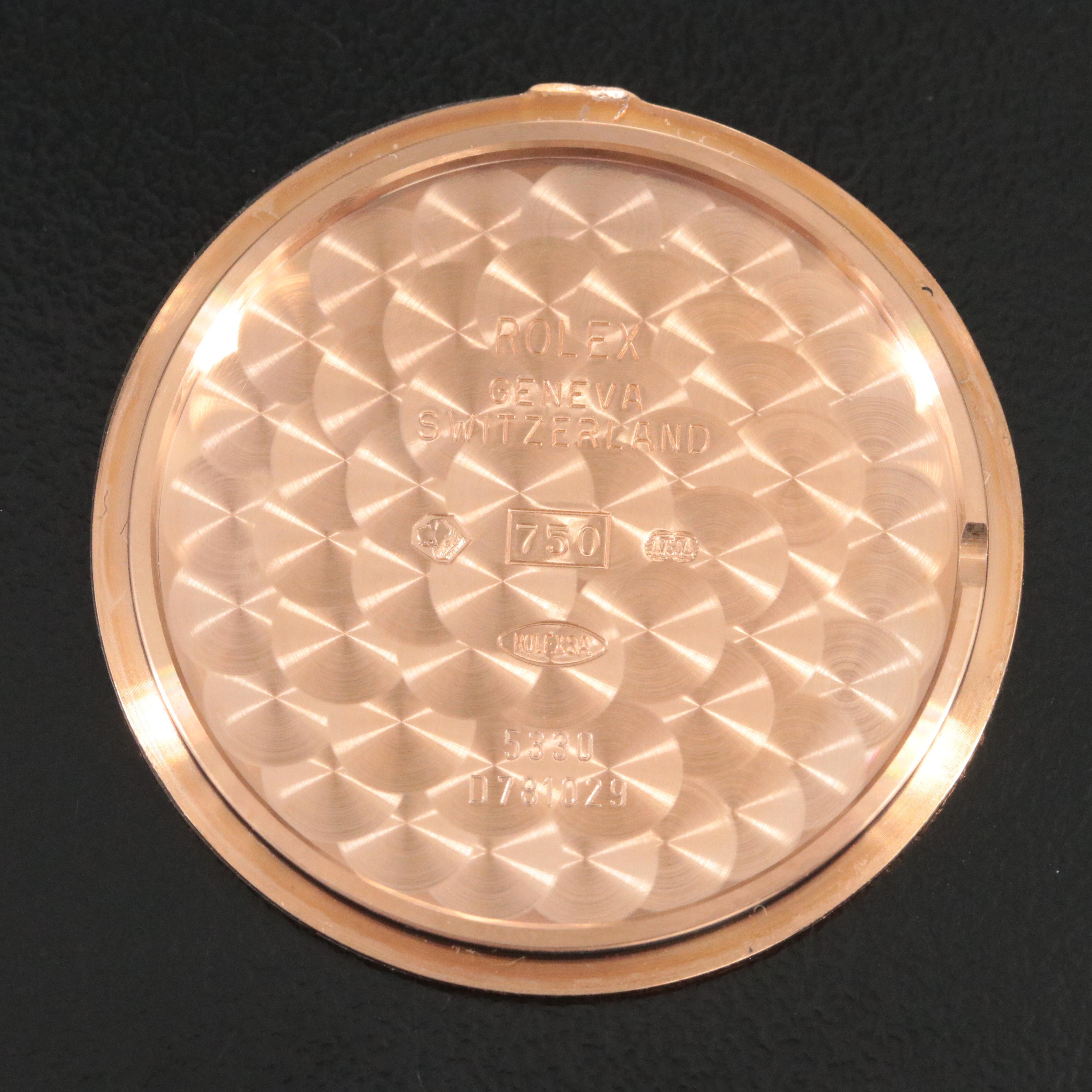 Rolex Cellini Cestello 5330 White 36mm 18K Rose Gold Manual-Wind Watch