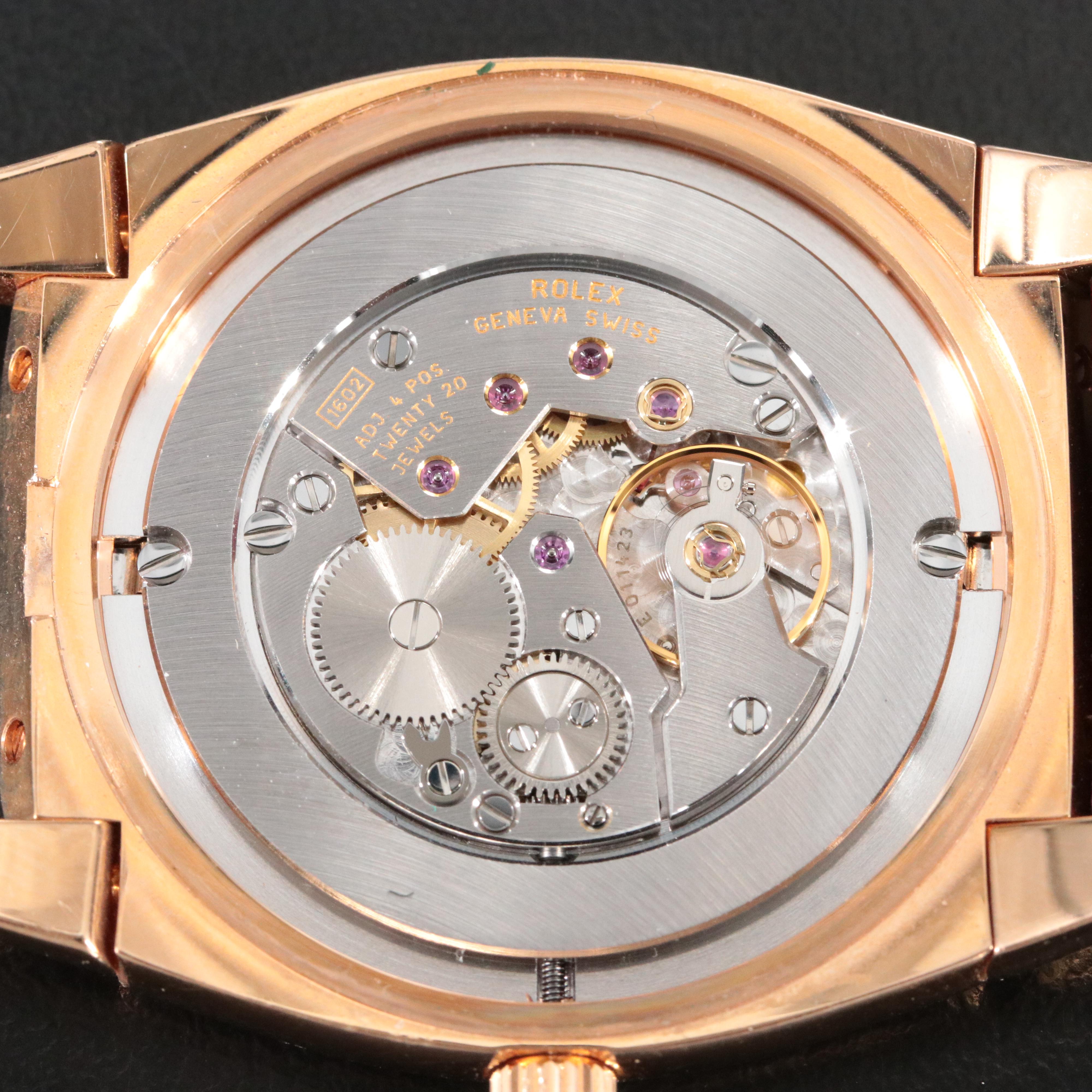 Rolex Cellini Cestello 5330 White 36mm 18K Rose Gold Manual-Wind Watch