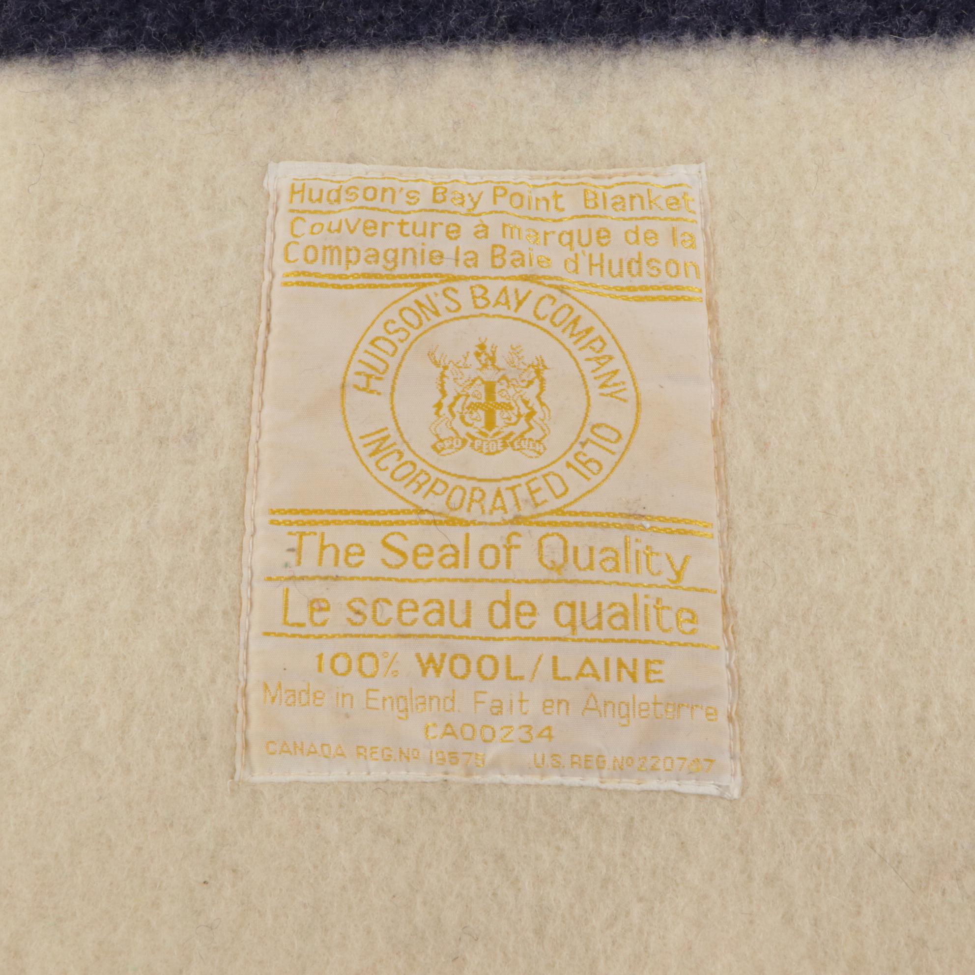 Hudson's Bay Company Wool Four-Point Blanket