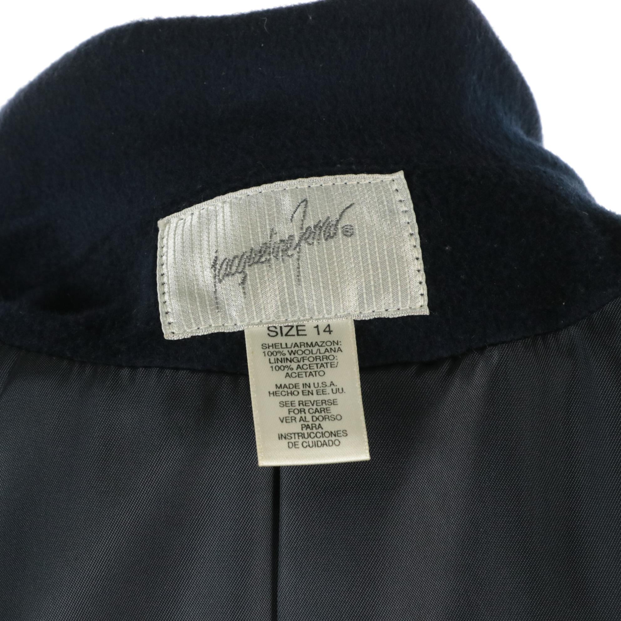 Jacqueline Ferrar Single Breasted Mid Length Wool Coat