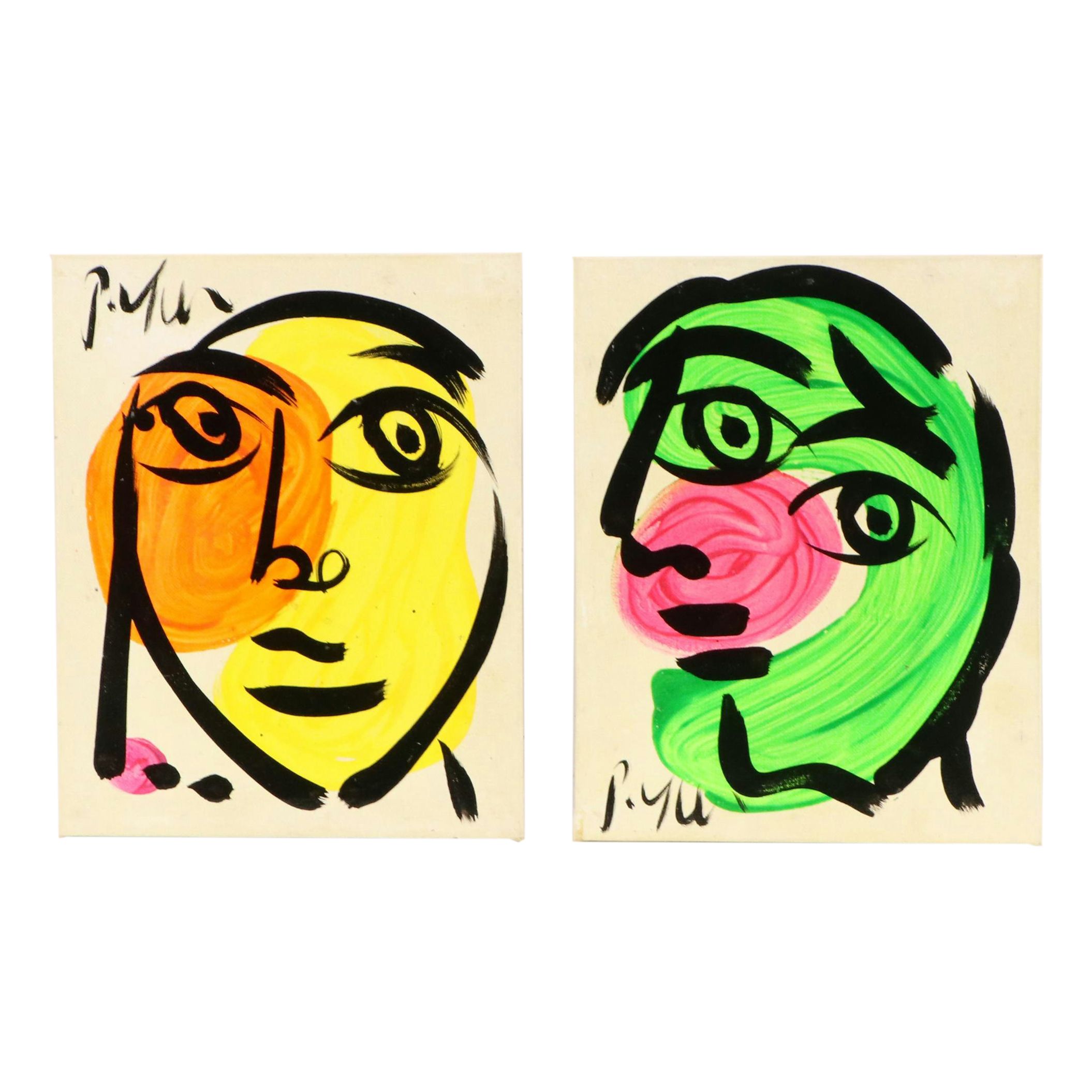 Peter Robert Keil Stylized Acrylic Portraits