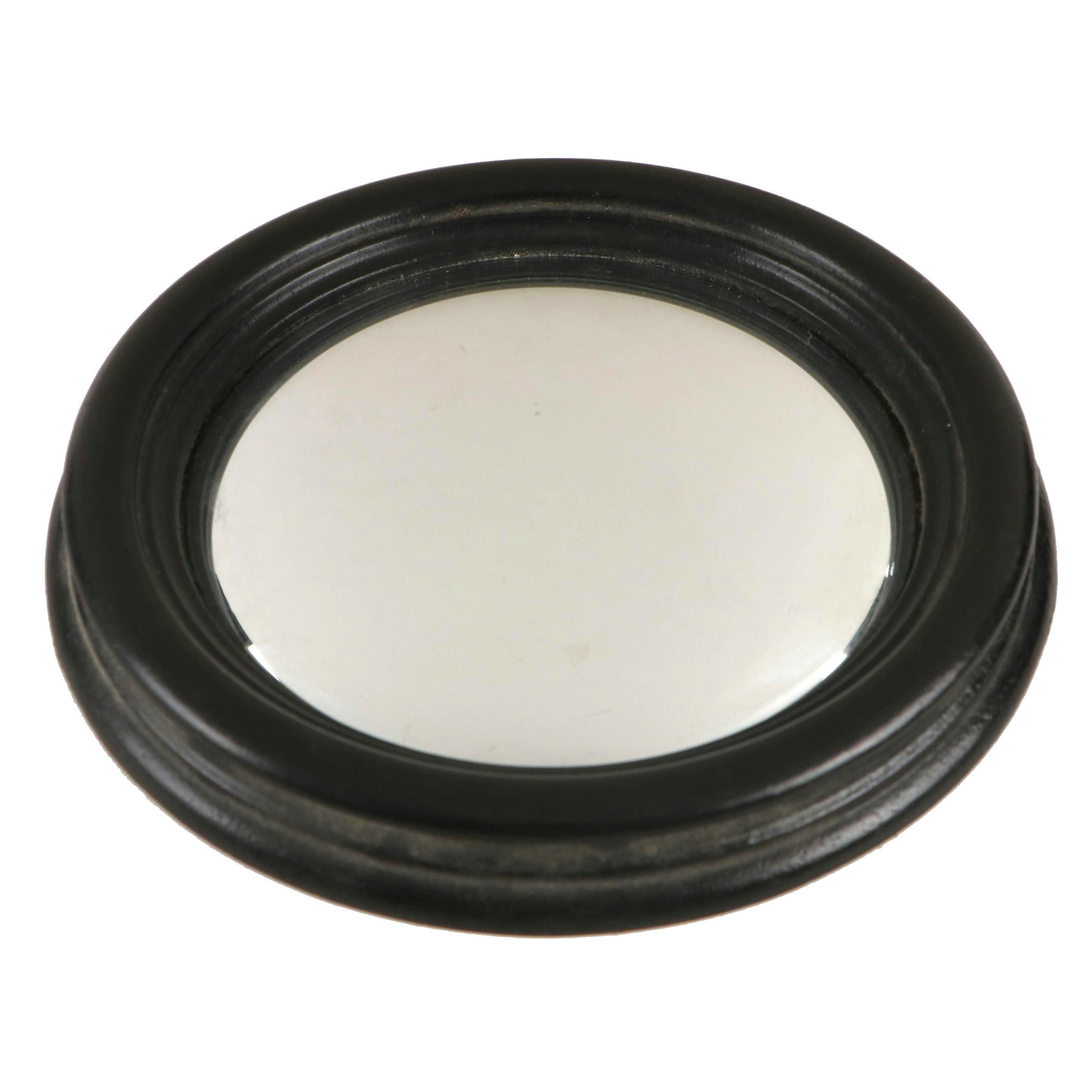 Canestrelli Italian Ebonized Wood Framed Convex Mirror