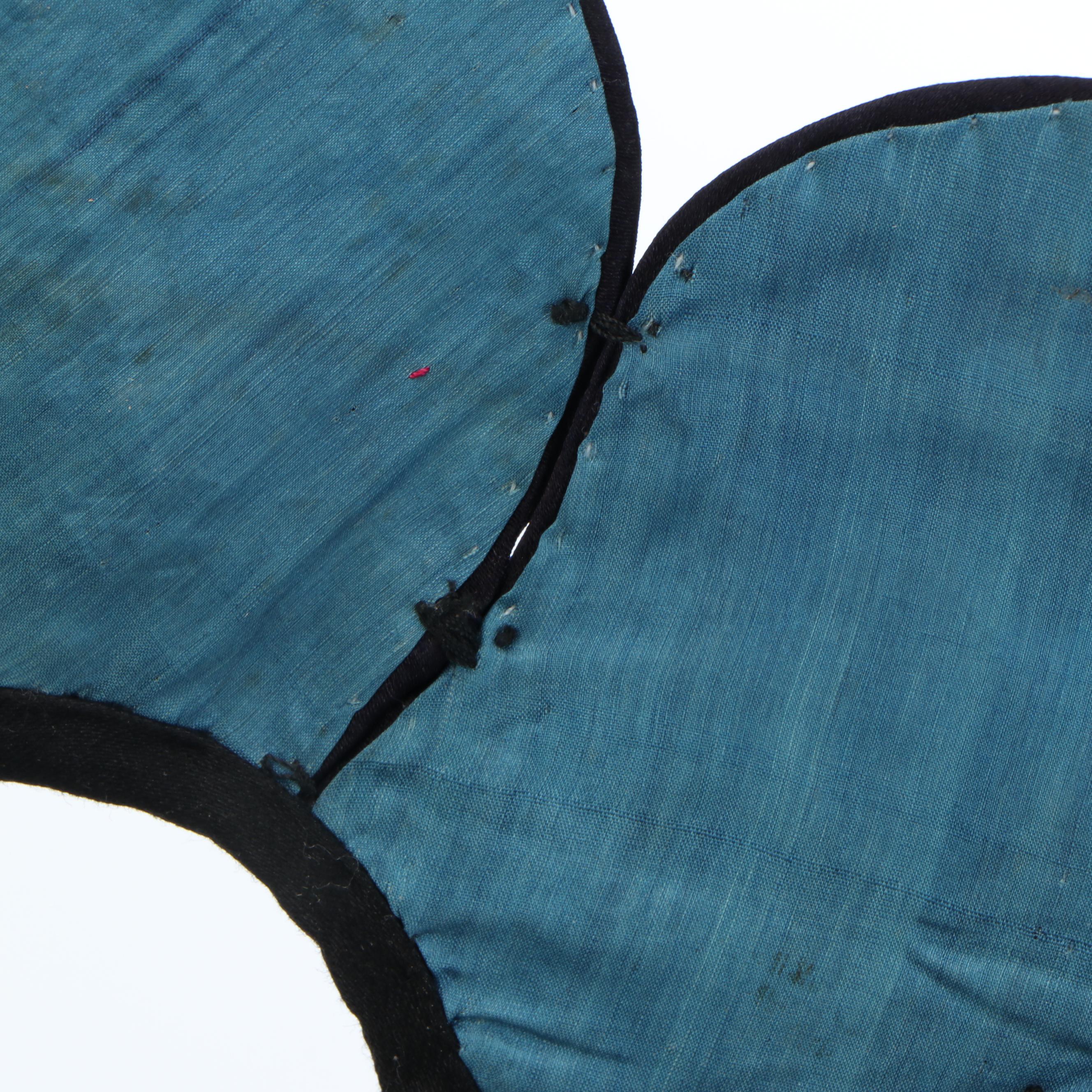 Child's Antique Chinese Handmade and Embroidered Collar Textiles