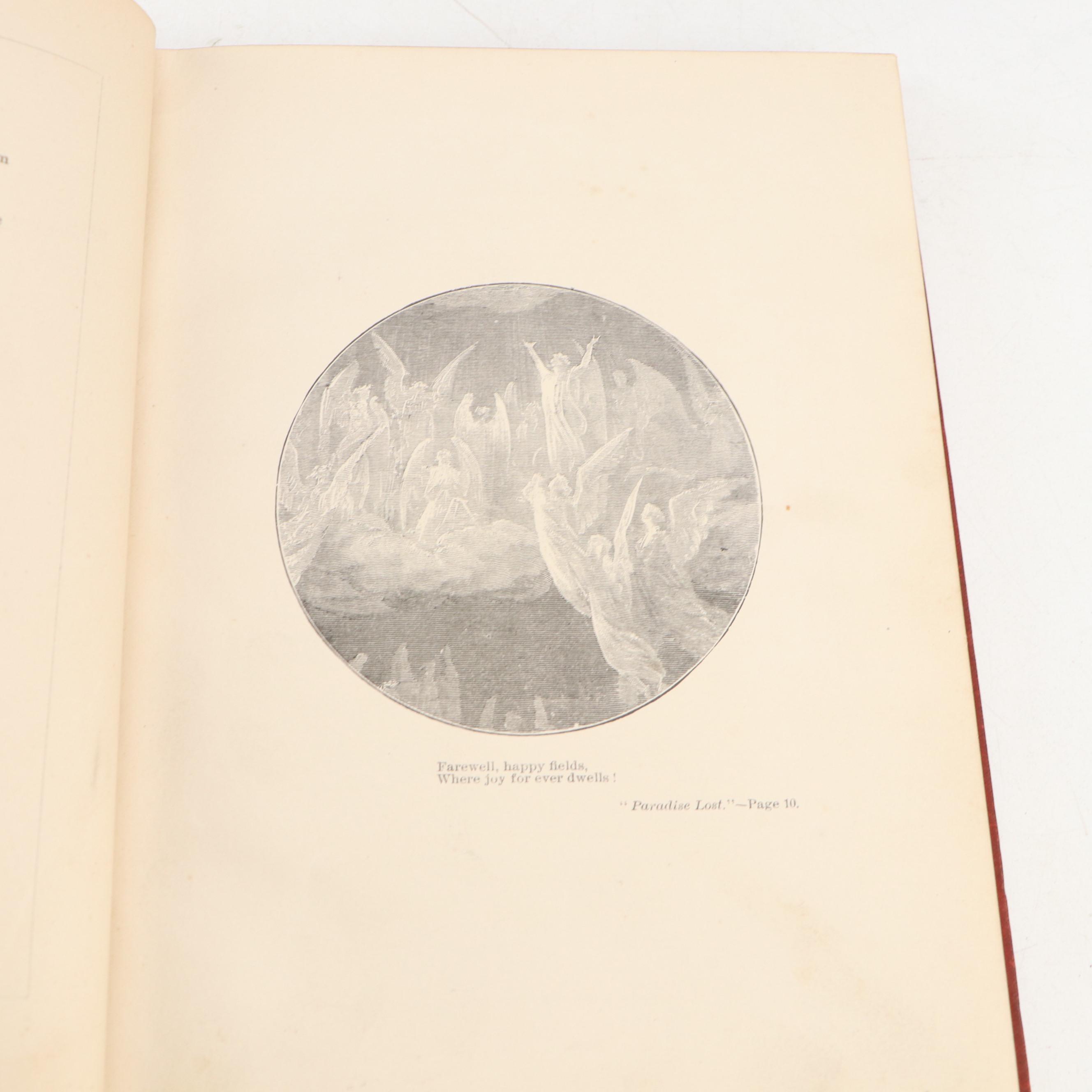 Illustrated "Paradise Lost" by John Milton and More, Late 19th/Early 20th C.
