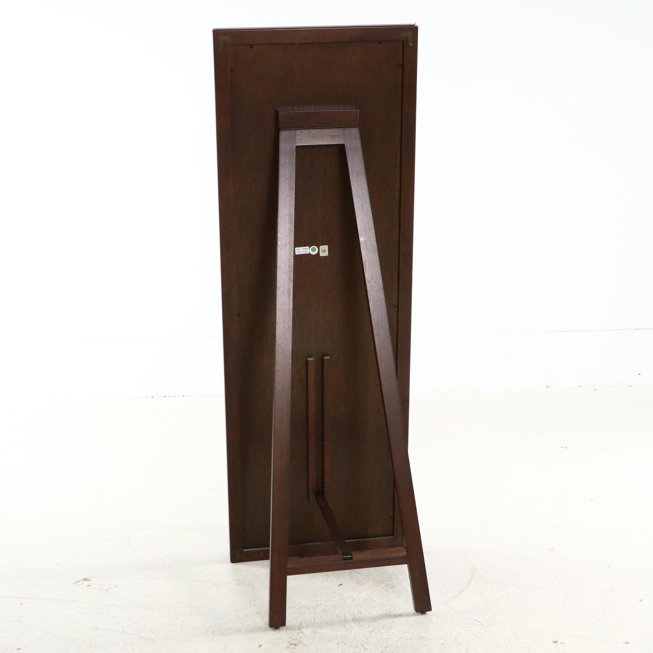 Pottery Barn Mahogany "Stinson" Floor Mirror