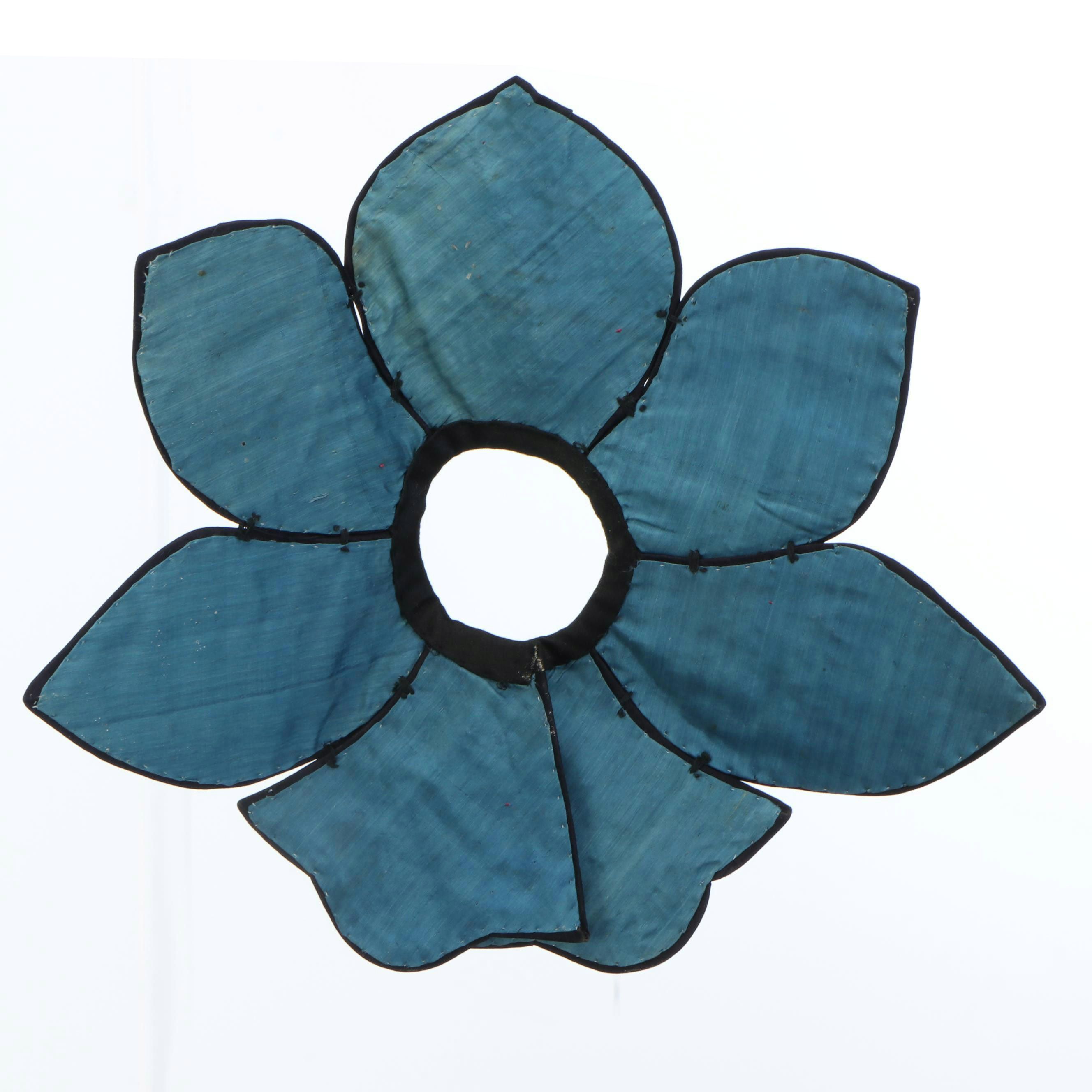 Child's Antique Chinese Handmade and Embroidered Collar Textiles